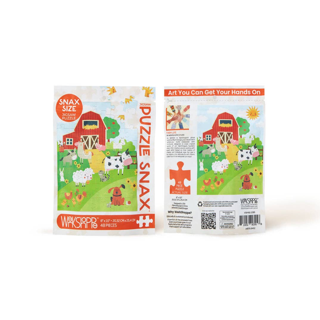 Farm Life 48 Piece Puzzle Snax