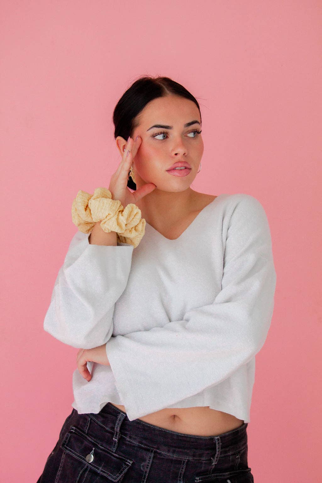 Buttercream Jumbo Scrunchie
