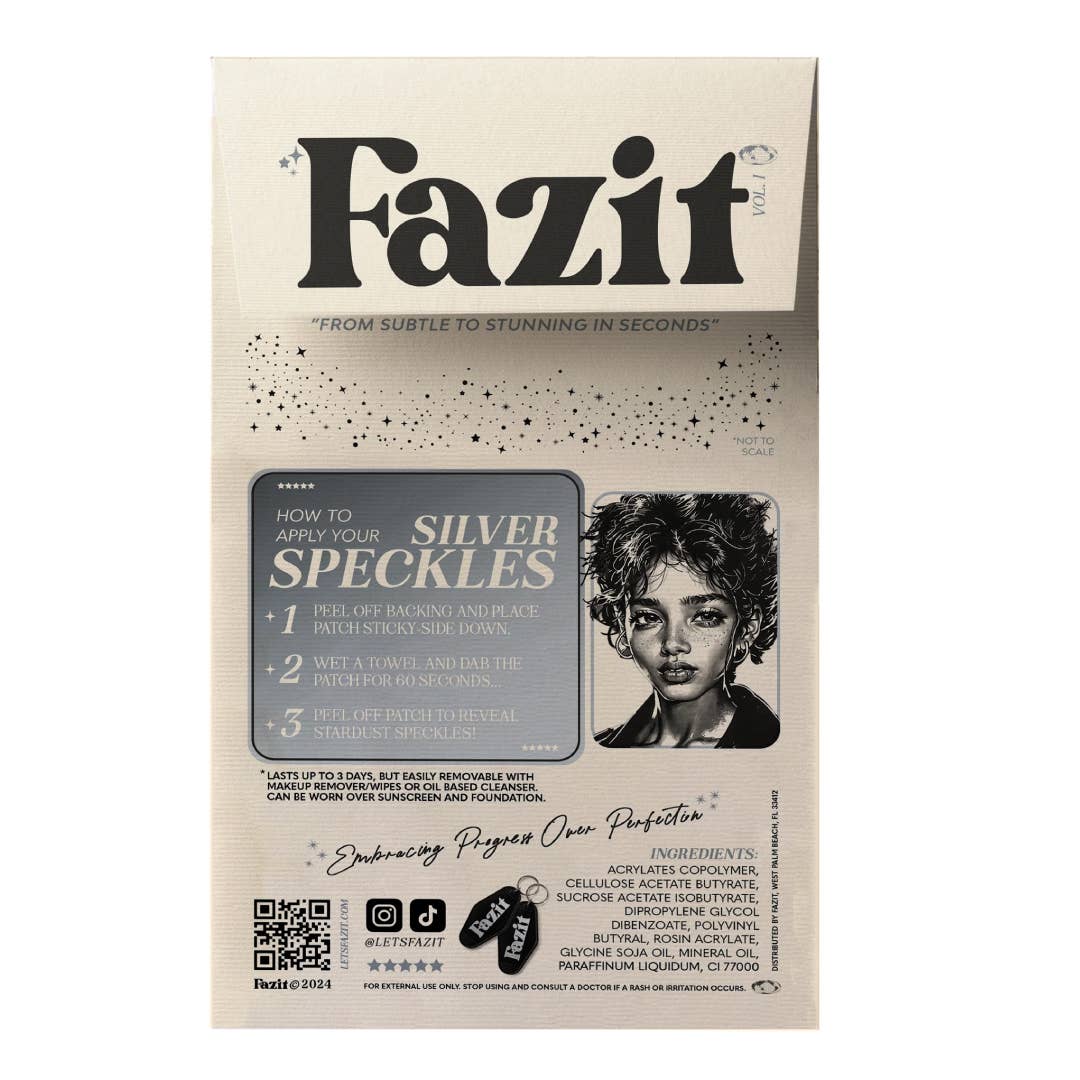 Fazit Makeup Patches Silver Face Glitter Makeup Speckles