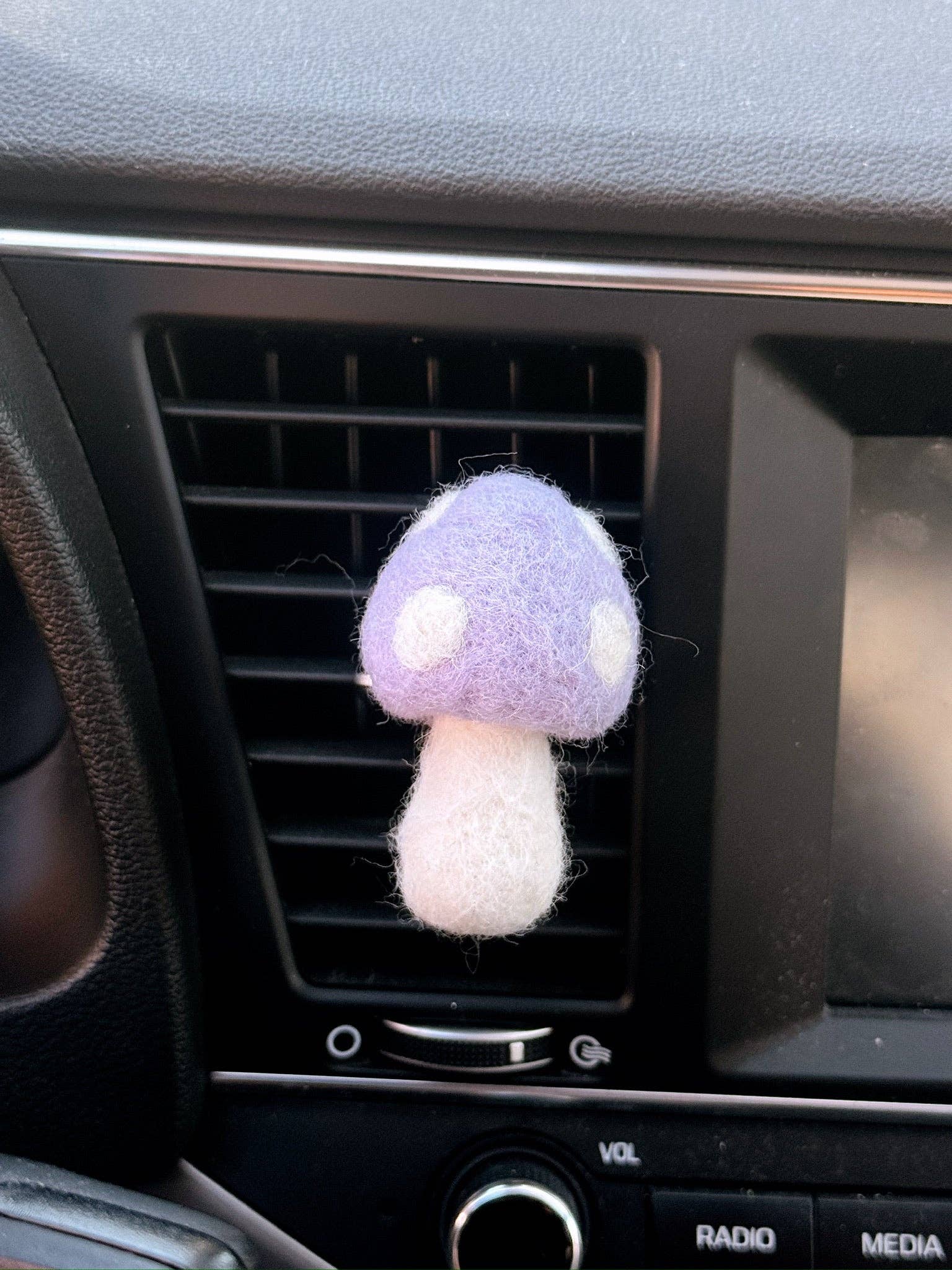 Felt Mushroom Car Vent Clip - Diffuser, Cottagecore, Whimsy