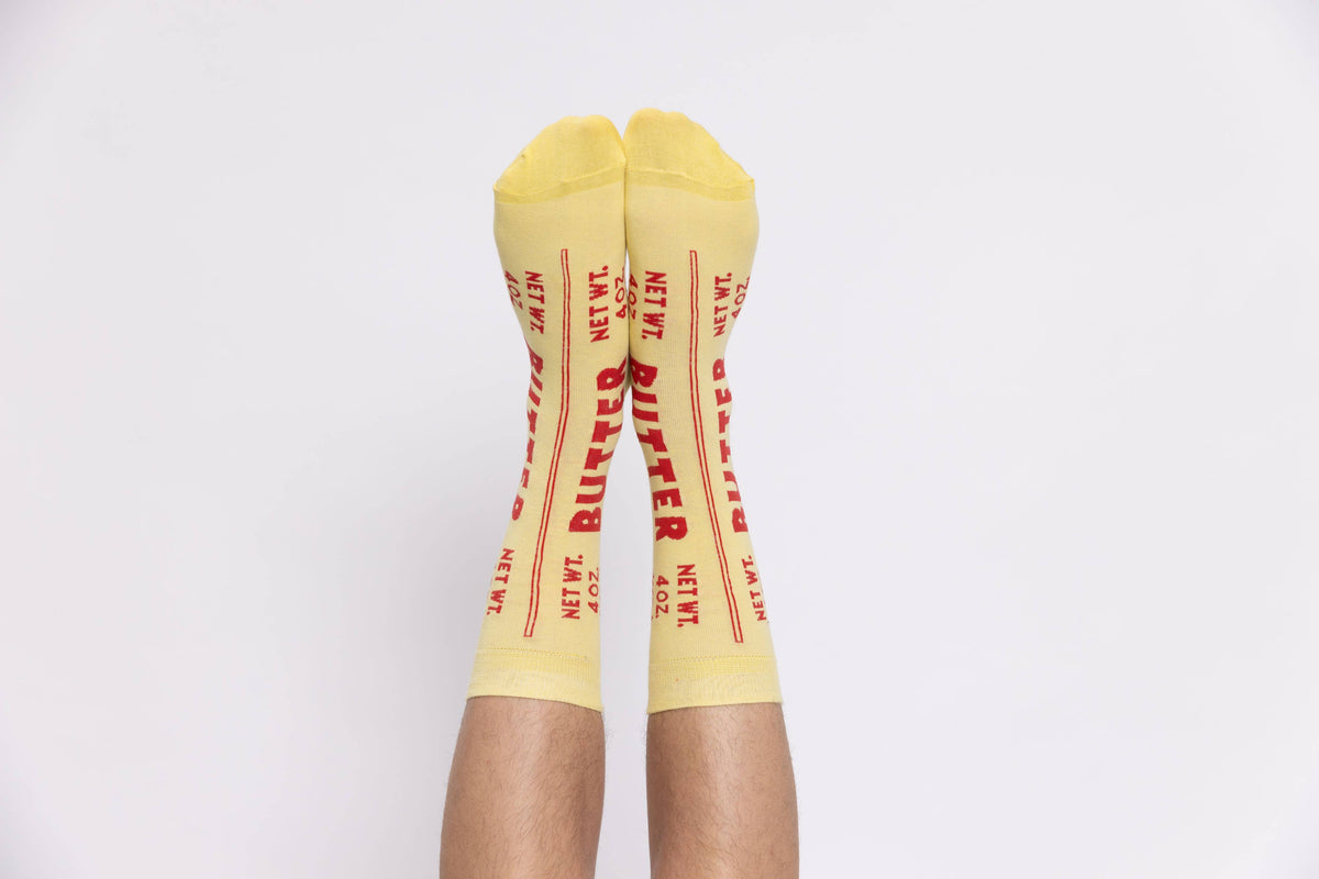 Butter Crew Socks | Foodie + Chef Gift | Large