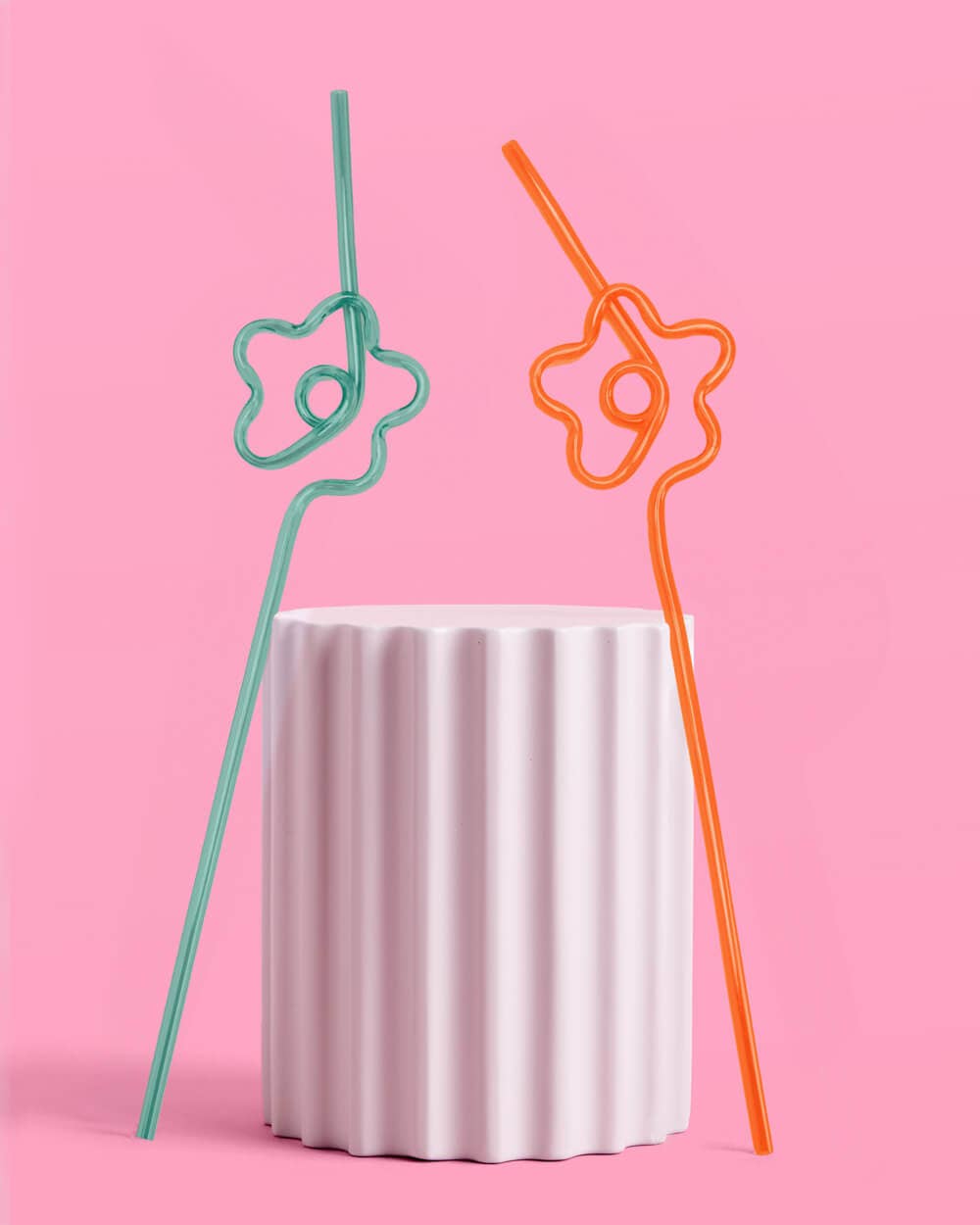 Flower Rainbow Straws, Bach Party Decor, Groovy Birthday