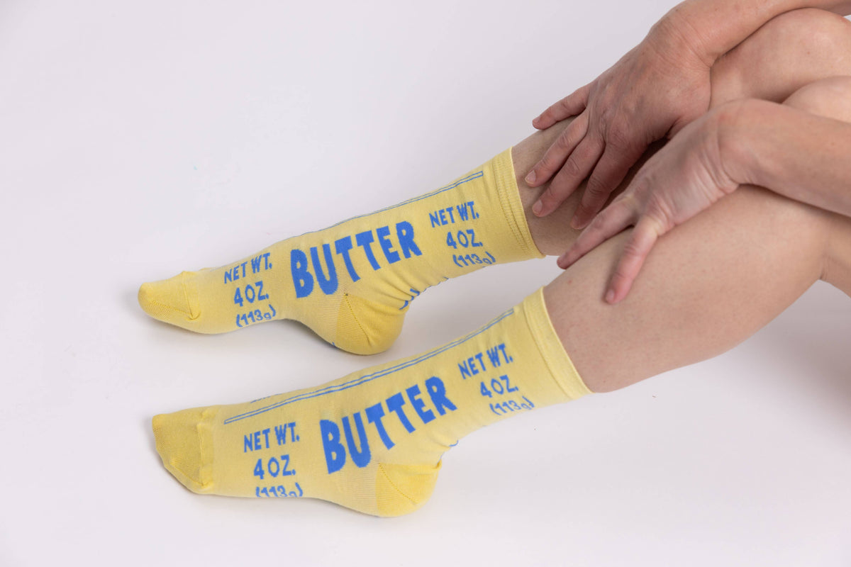 Butter Crew Socks | Foodie + Chef Gift | Small