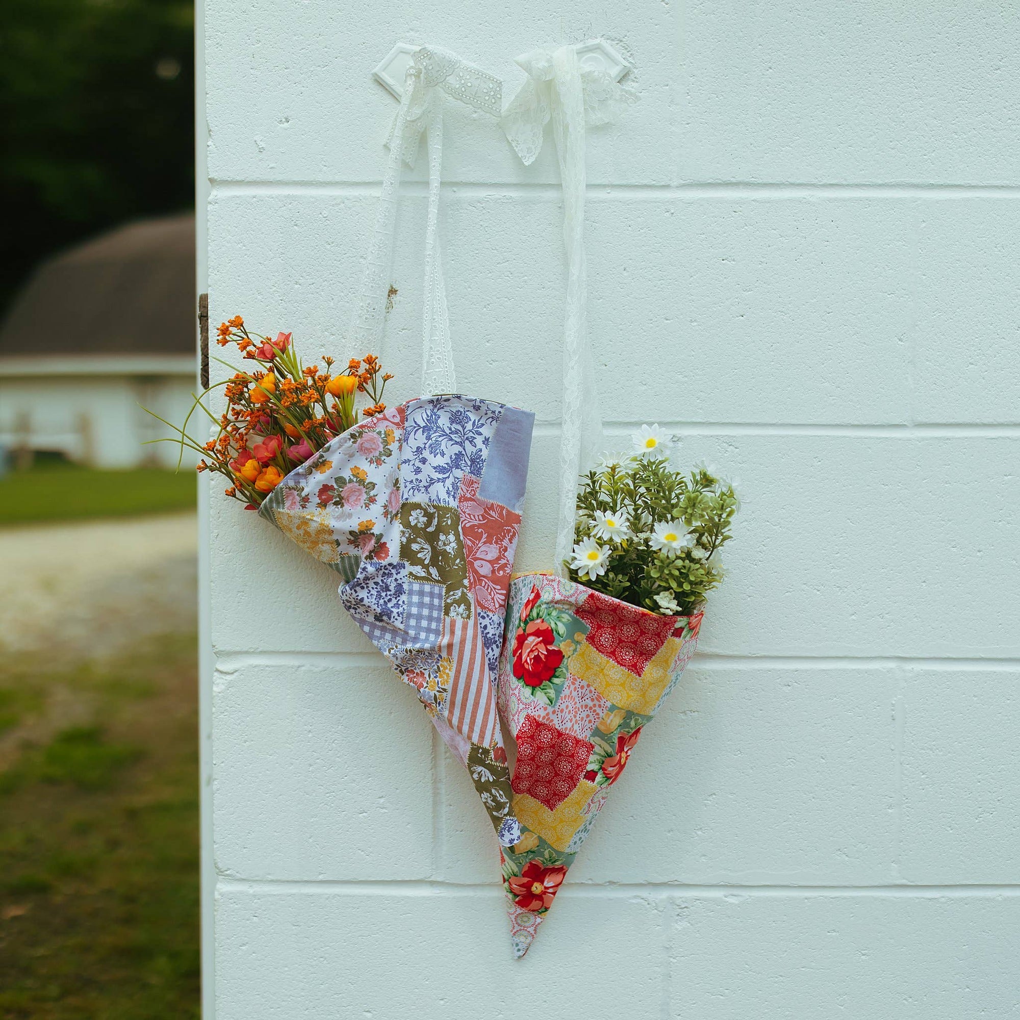 Handmade Flower Market Bouquet Bag!