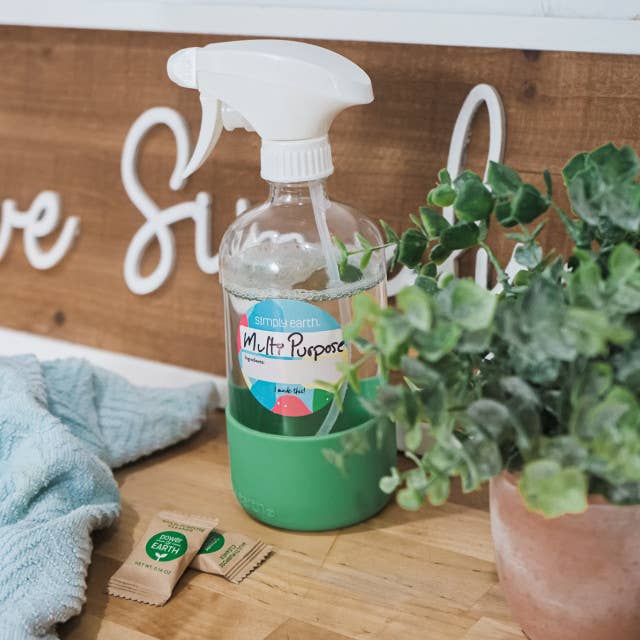 Cleaning Spray Bottle (16oz) - With Silicone Sleeve