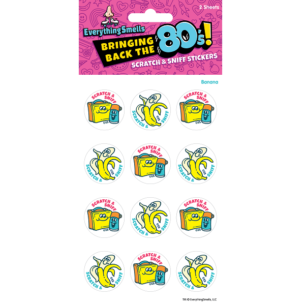 Banana & Lunch Box EverythingSmells Scratch & Sniff Stickers