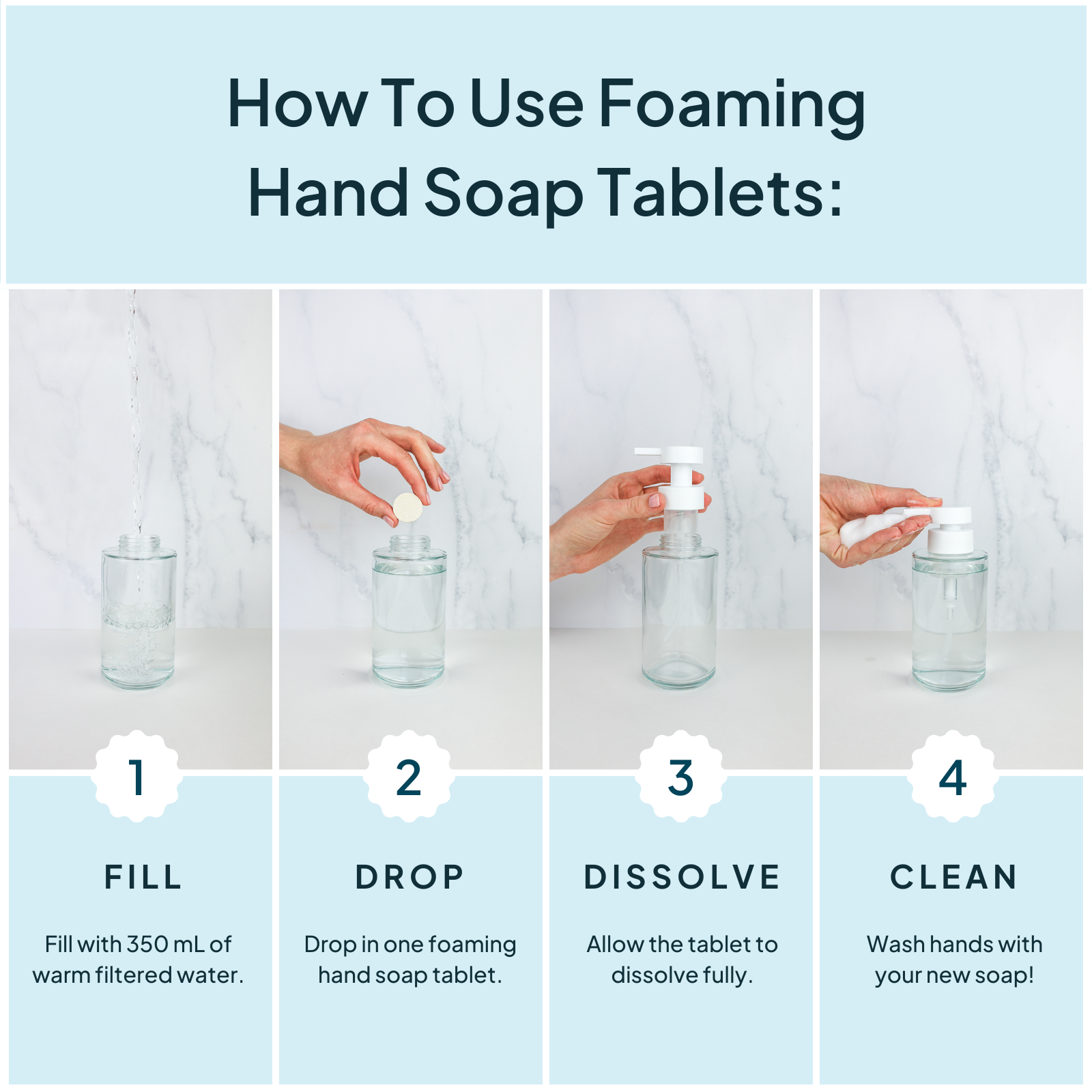 Unscented Concentrated Foaming Hand Soap Refill Tablet