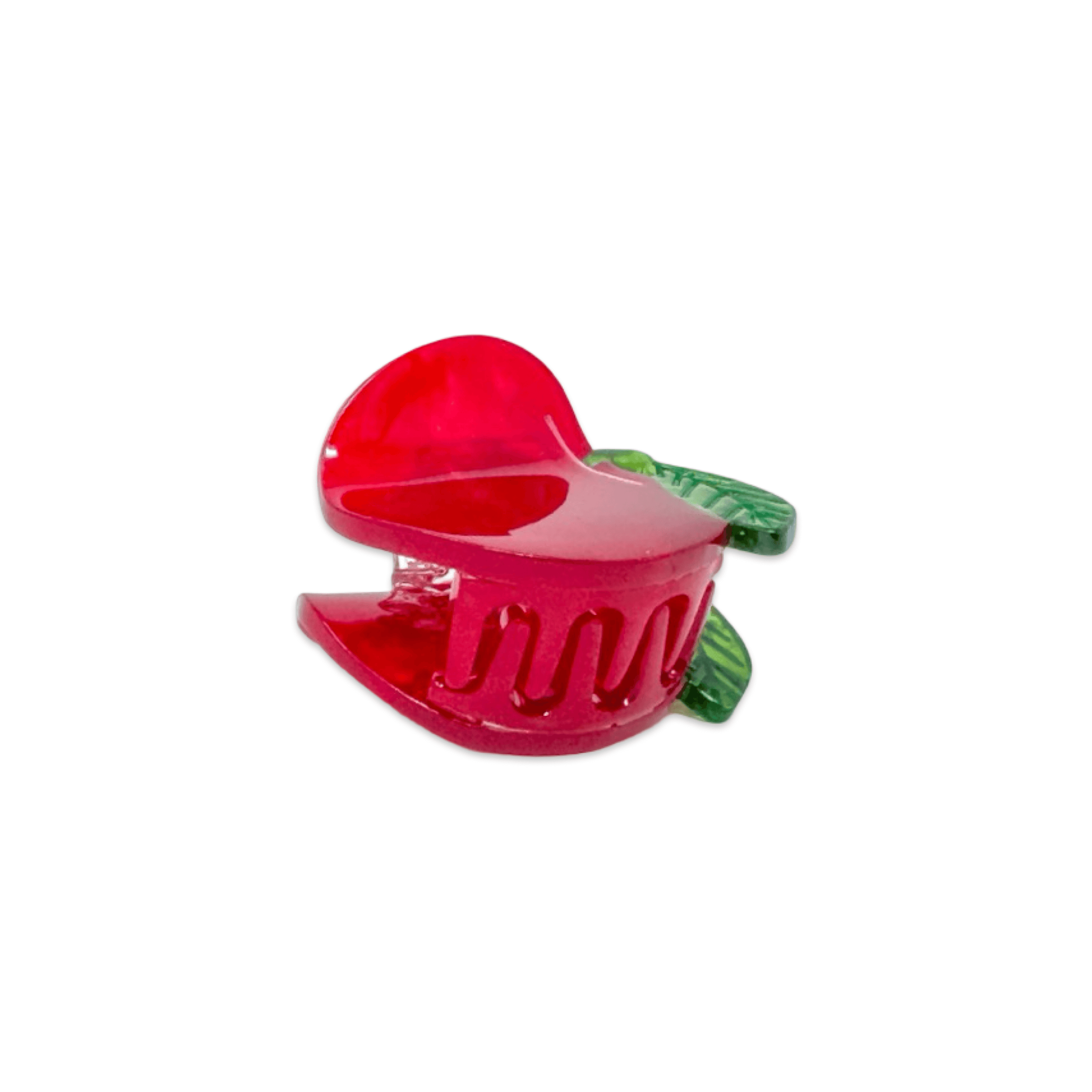 Mini Red Apple Hair Claw Clip