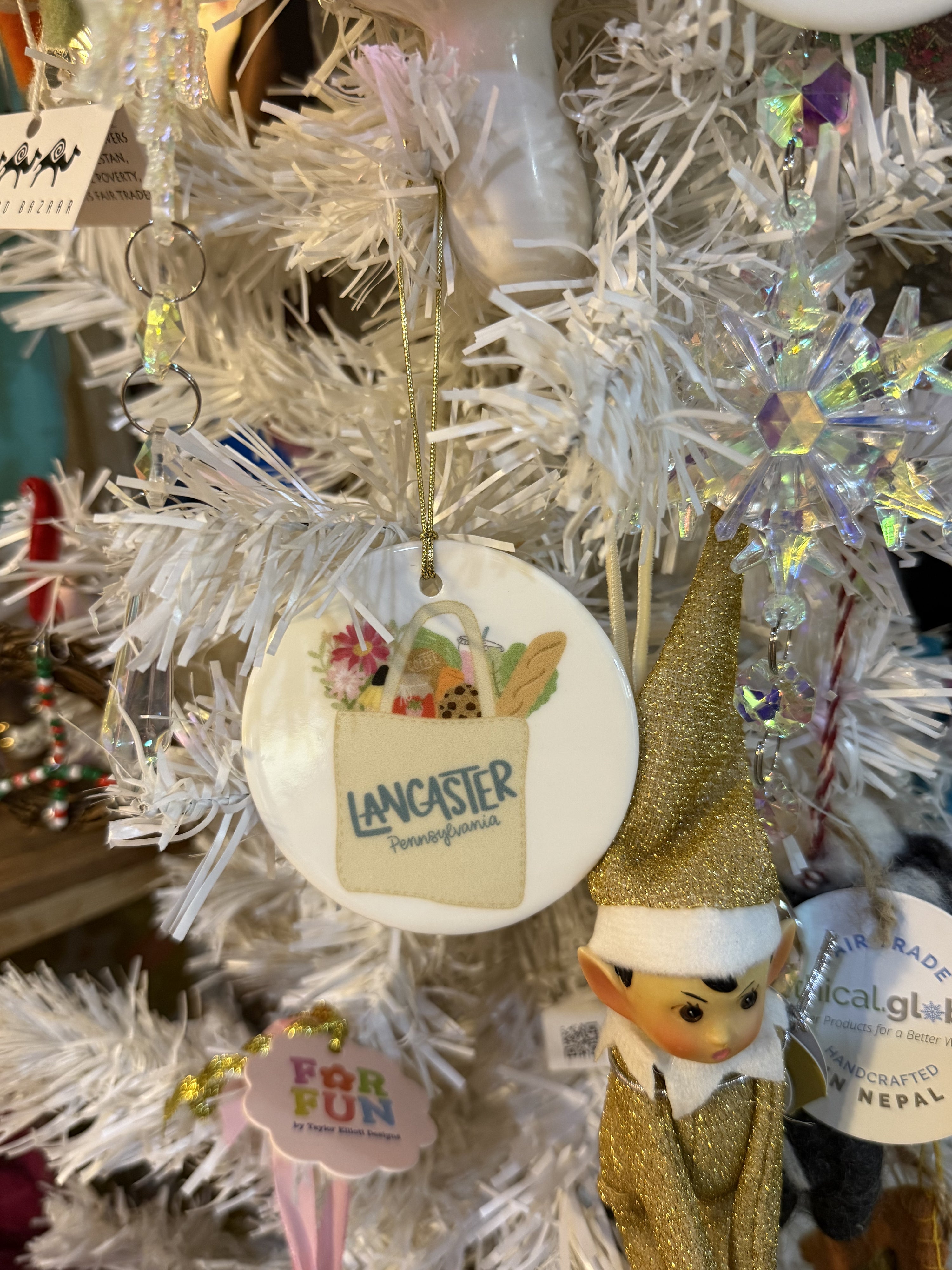 Pre Order Lancaster, PA Market Bag Ornament