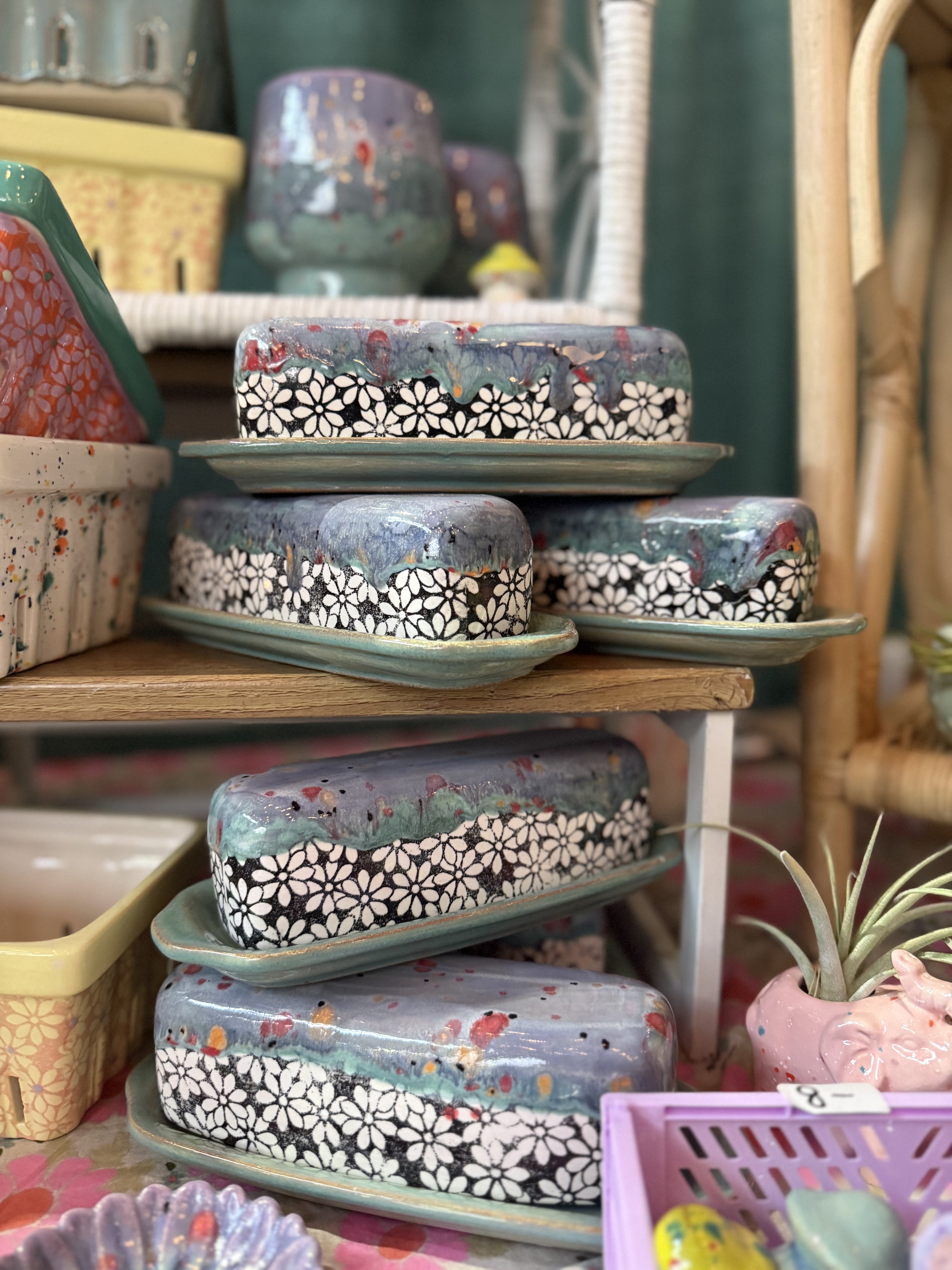 Floral Butter Dish