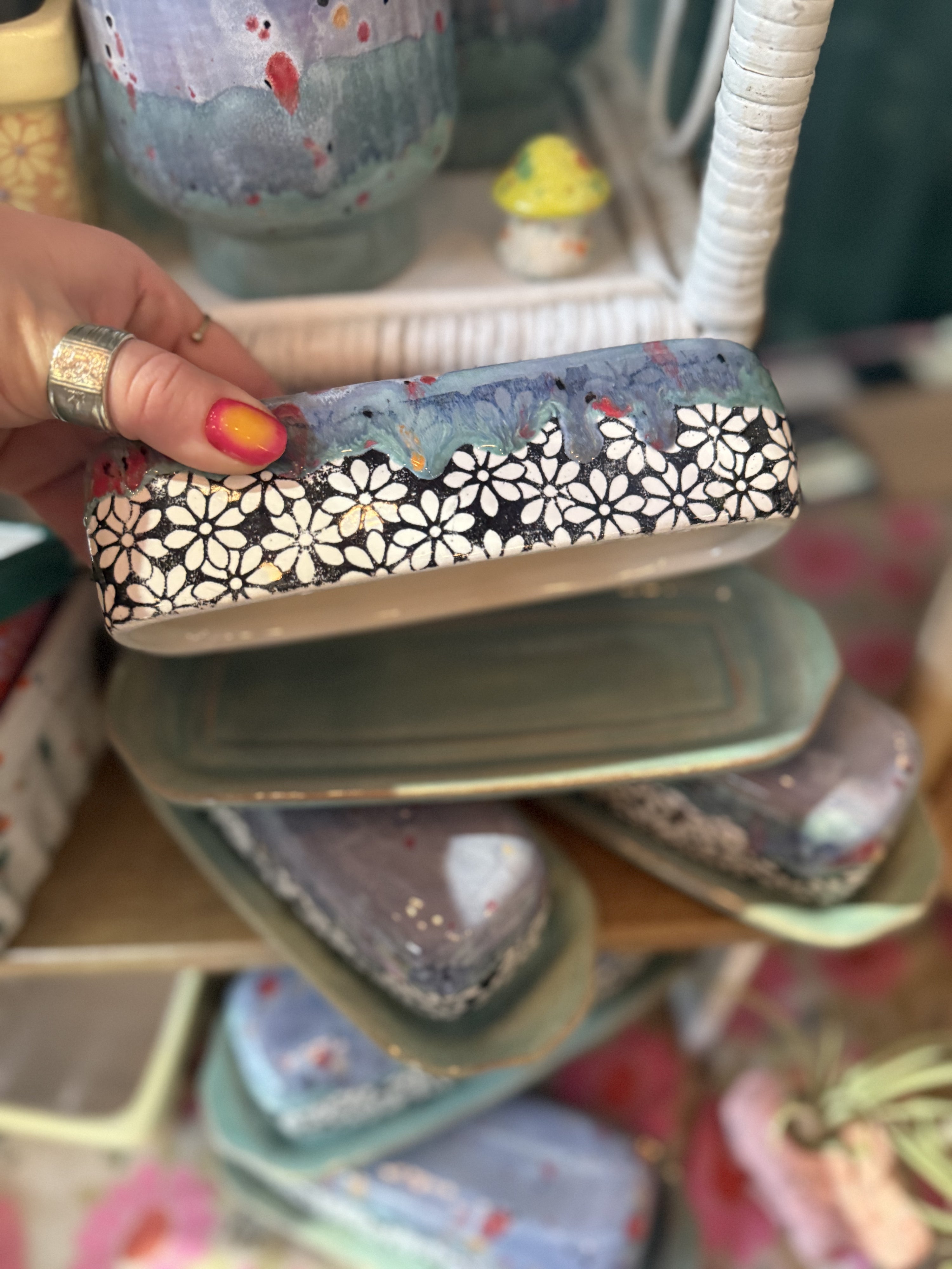 Floral Butter Dish