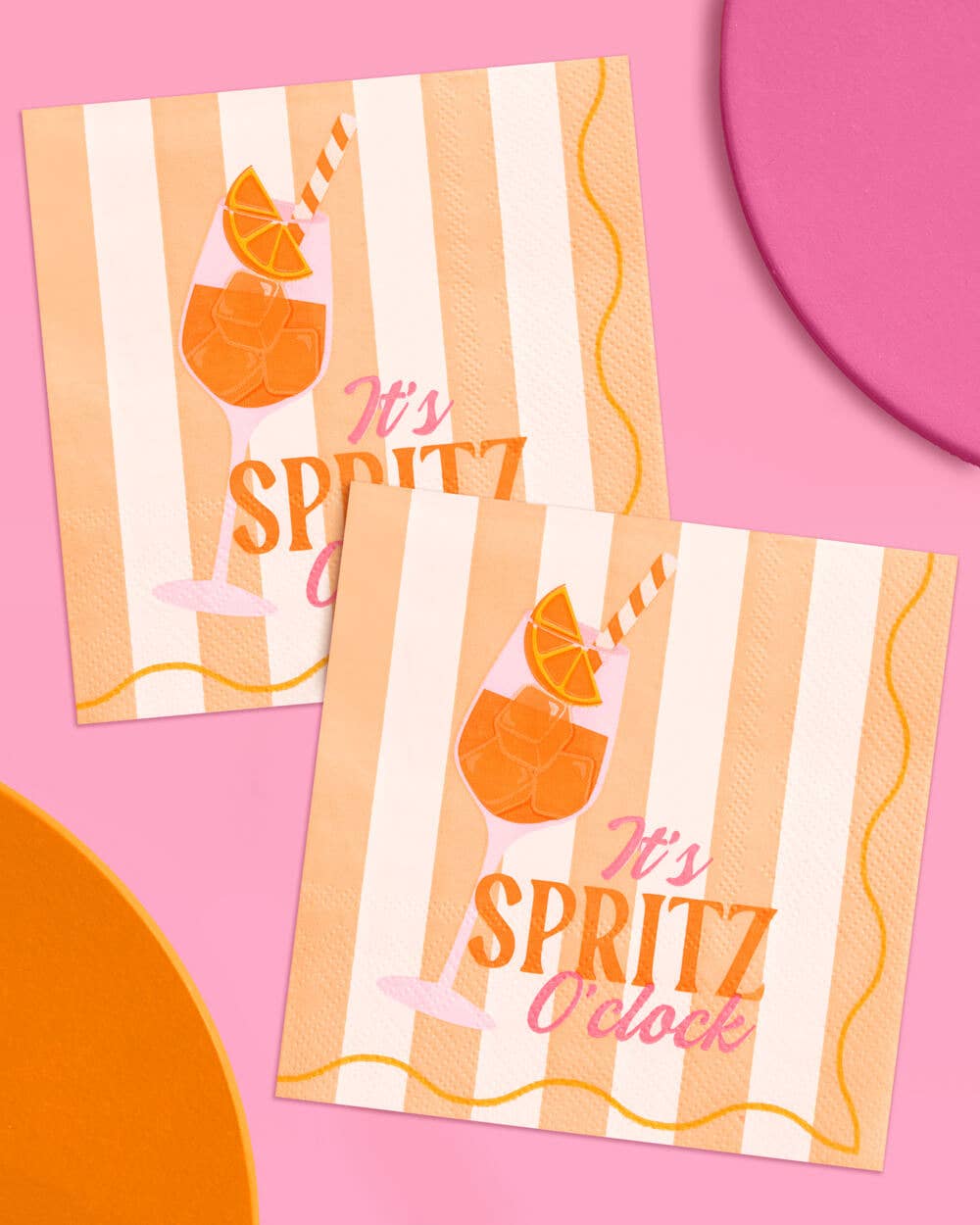 Spritz Napkins | cocktail, bachelorette, bridal, summer