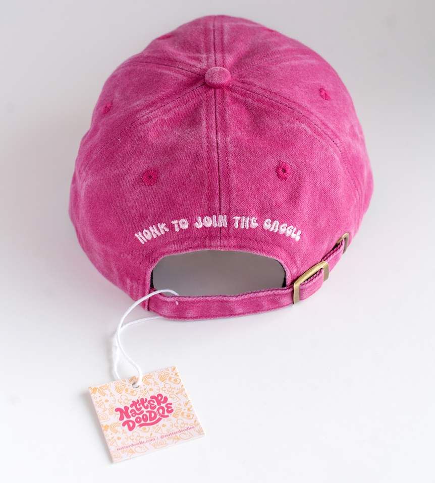Silly Goose Pink Fun Funny Dad Cap Embroidered Baseball Hat