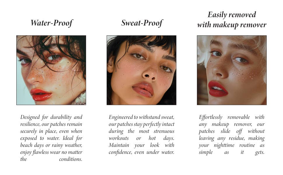 Fazit Makeup Patches Rose Gold Face Glitter Makeup Speckles