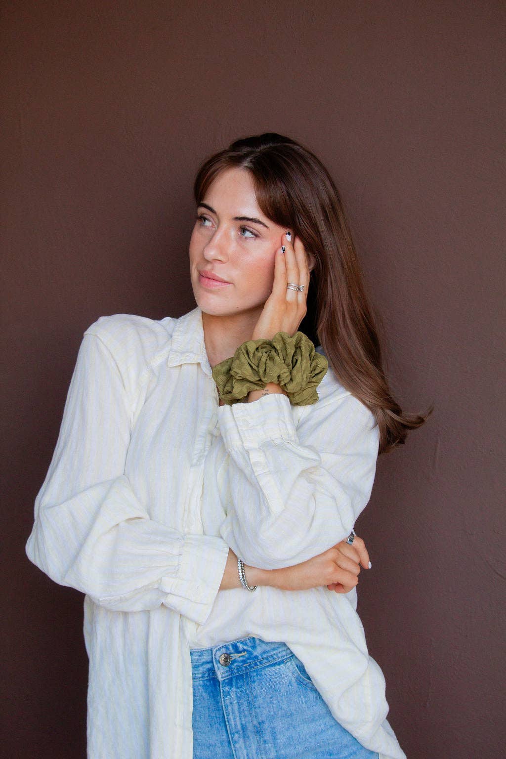Chartreuse Jumbo Scrunchie