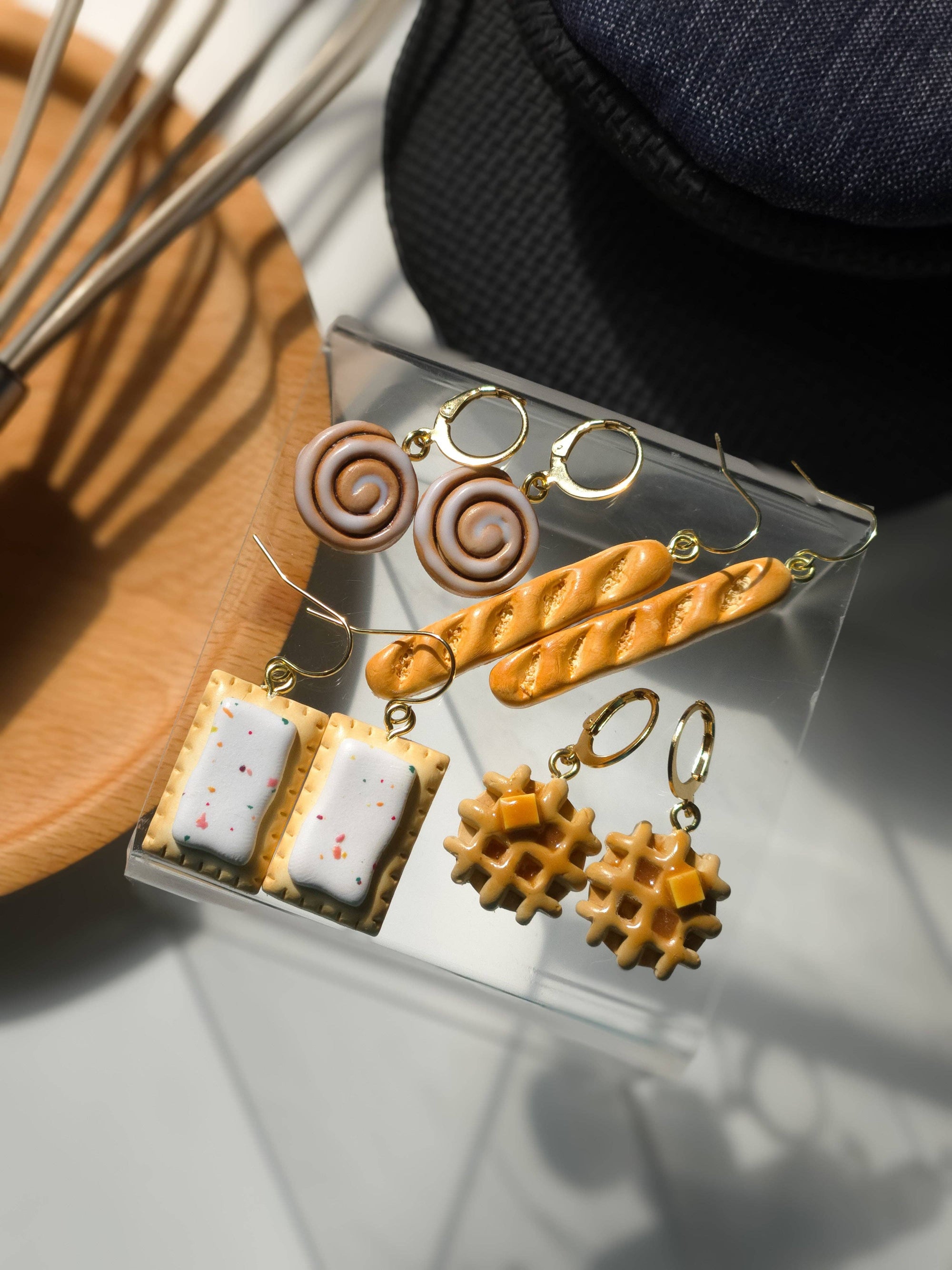 Baguette Bread | Bakery | Food | Polymer Clay Earrings