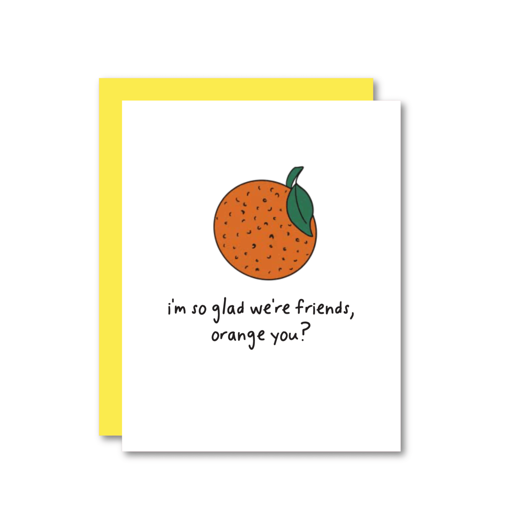 Orange Friendship Risograph Card