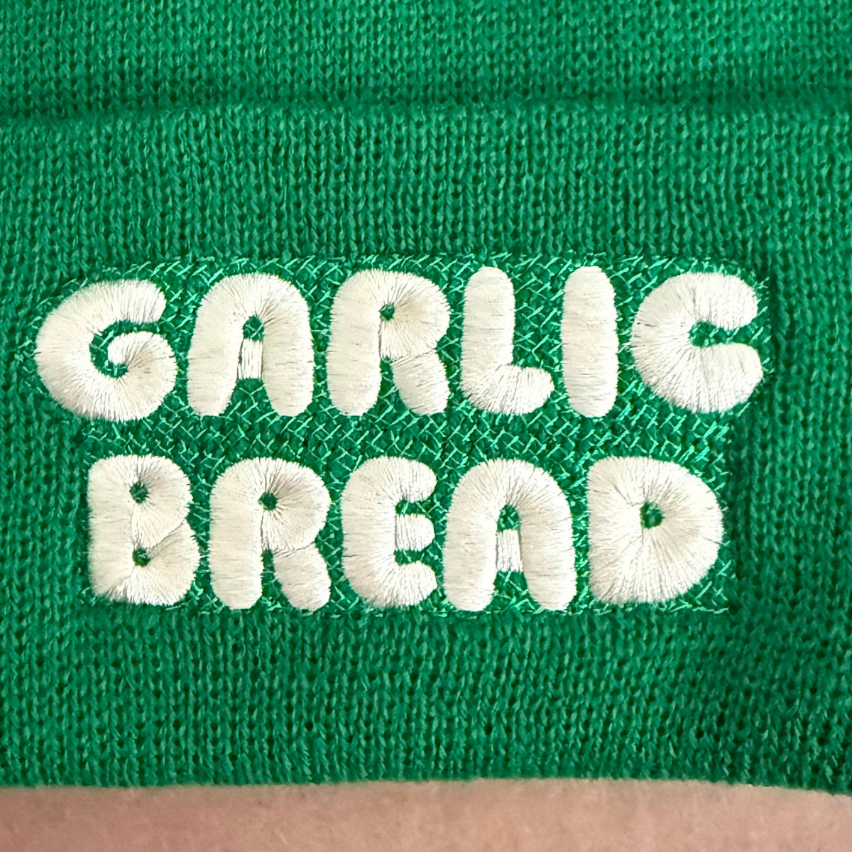 Garlic Bread knit beanie Winter hat Made in America usa