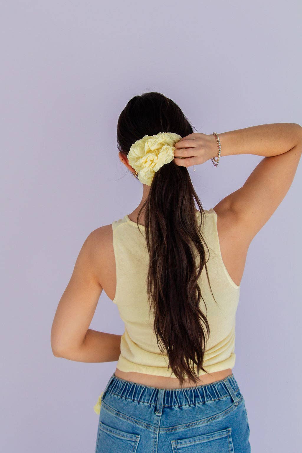 Light Yellow Jumbo Scrunchie