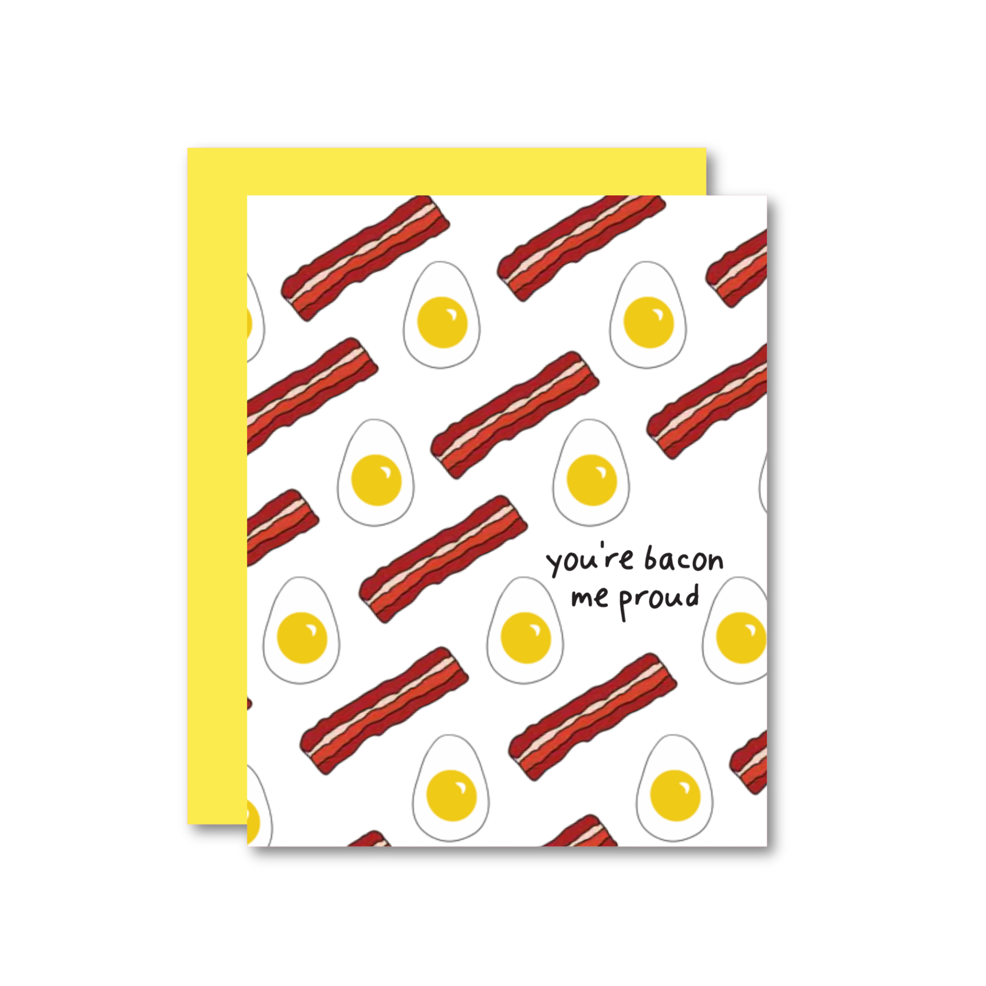 Bacon Me Proud Risograph Card