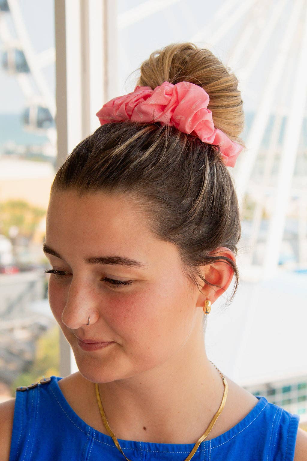 Pink Fresh Page Jumbo Scrunchie
