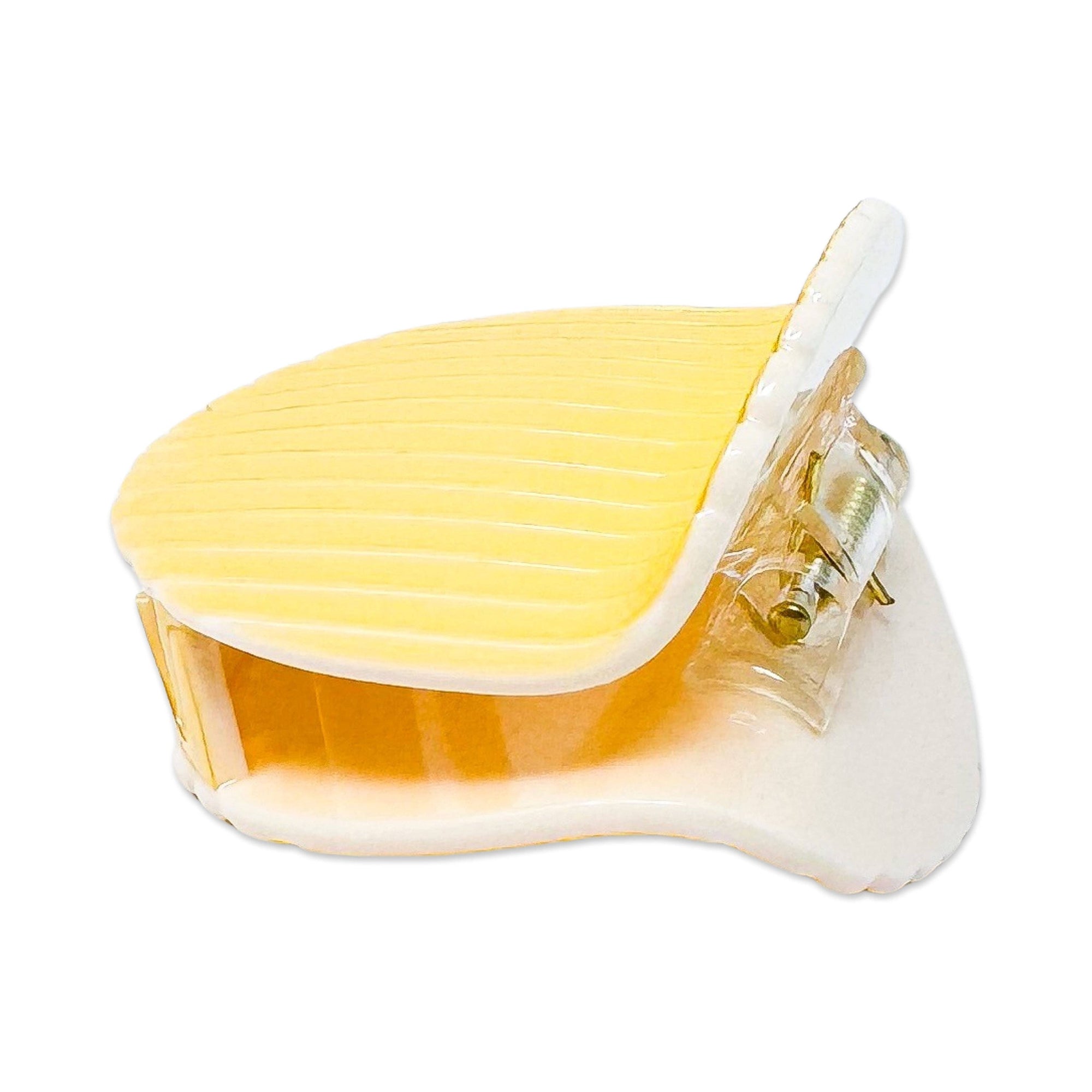 Midi Ruffle Chip Hair Claw Clip