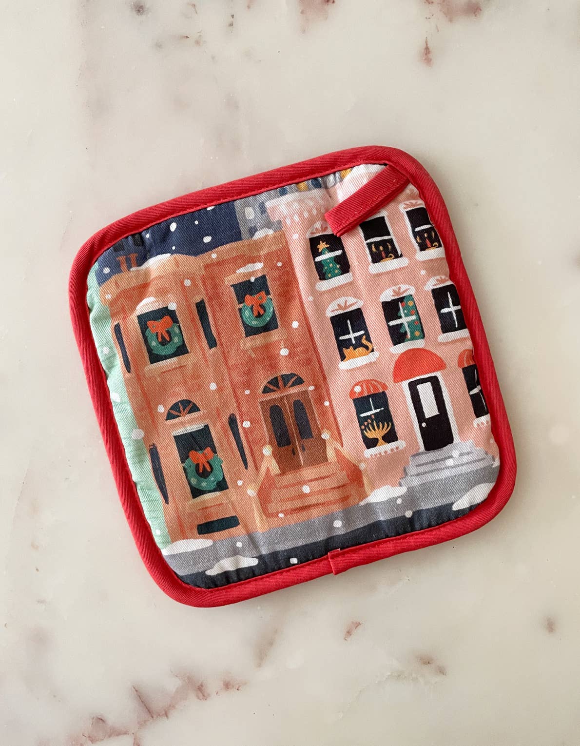 Rockefeller Cotton Oven Mitt + Pot Holder Set