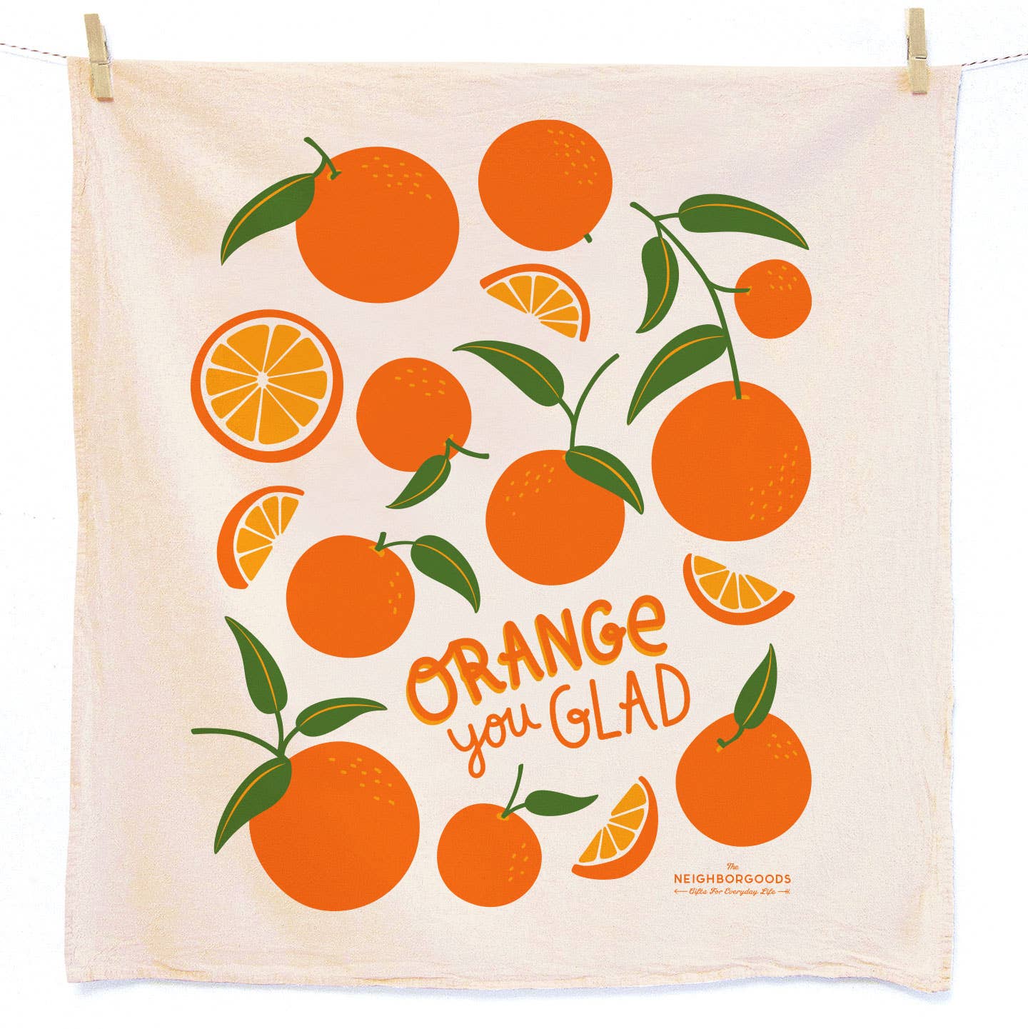 FRESH SQUEEZED (Orange, Lemon) - Tea Towel Set of 2