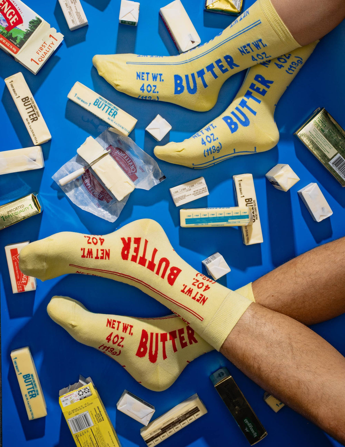 Butter Crew Socks | Foodie + Chef Gift | Large