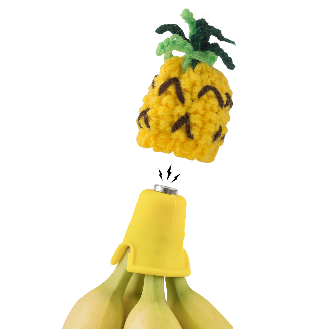 Pineapple Nana Hat | Includes 2 Stretchy Silicone Caps with Magnets