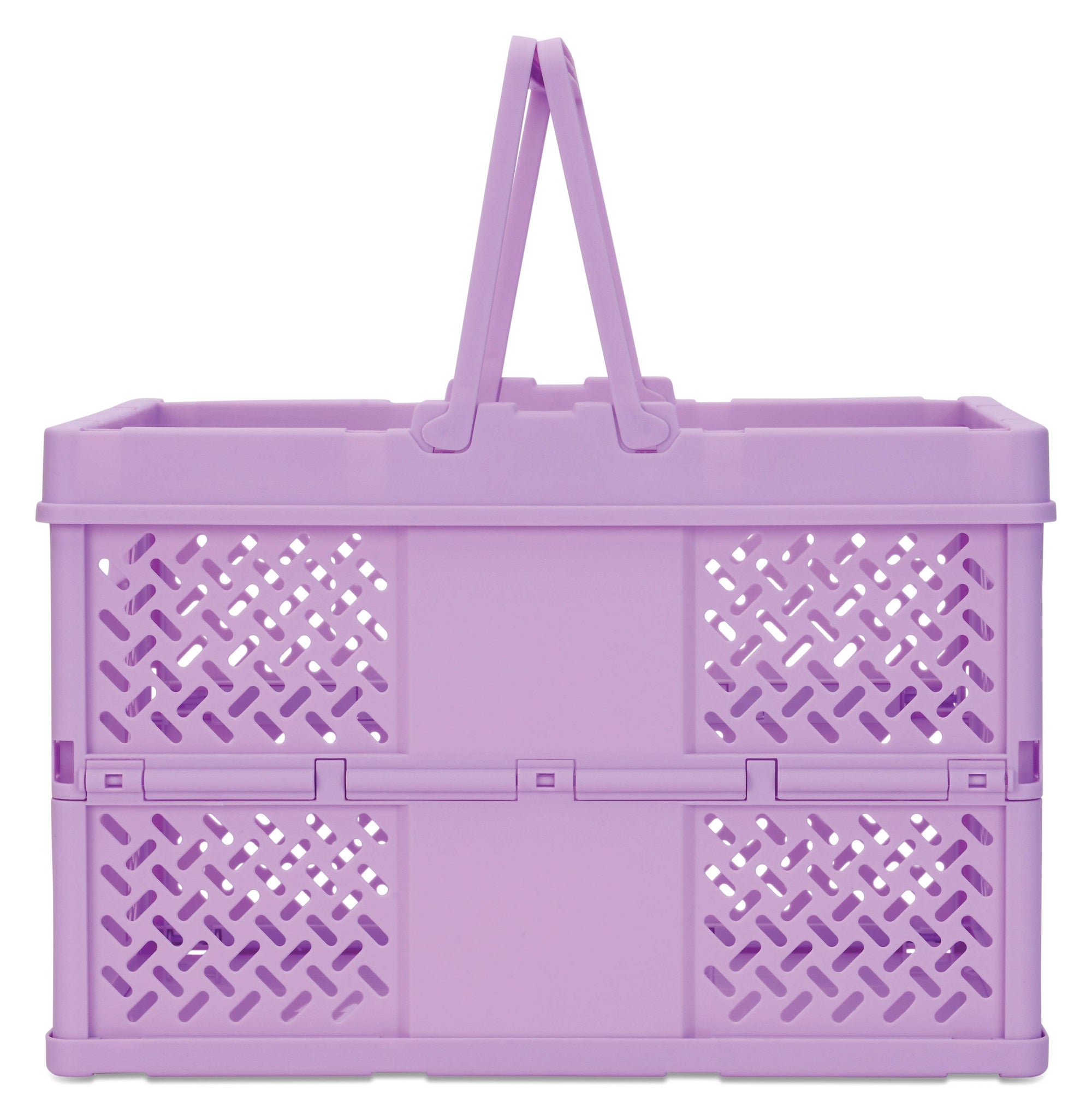 Lavender Collapsible Storage Basket Crate