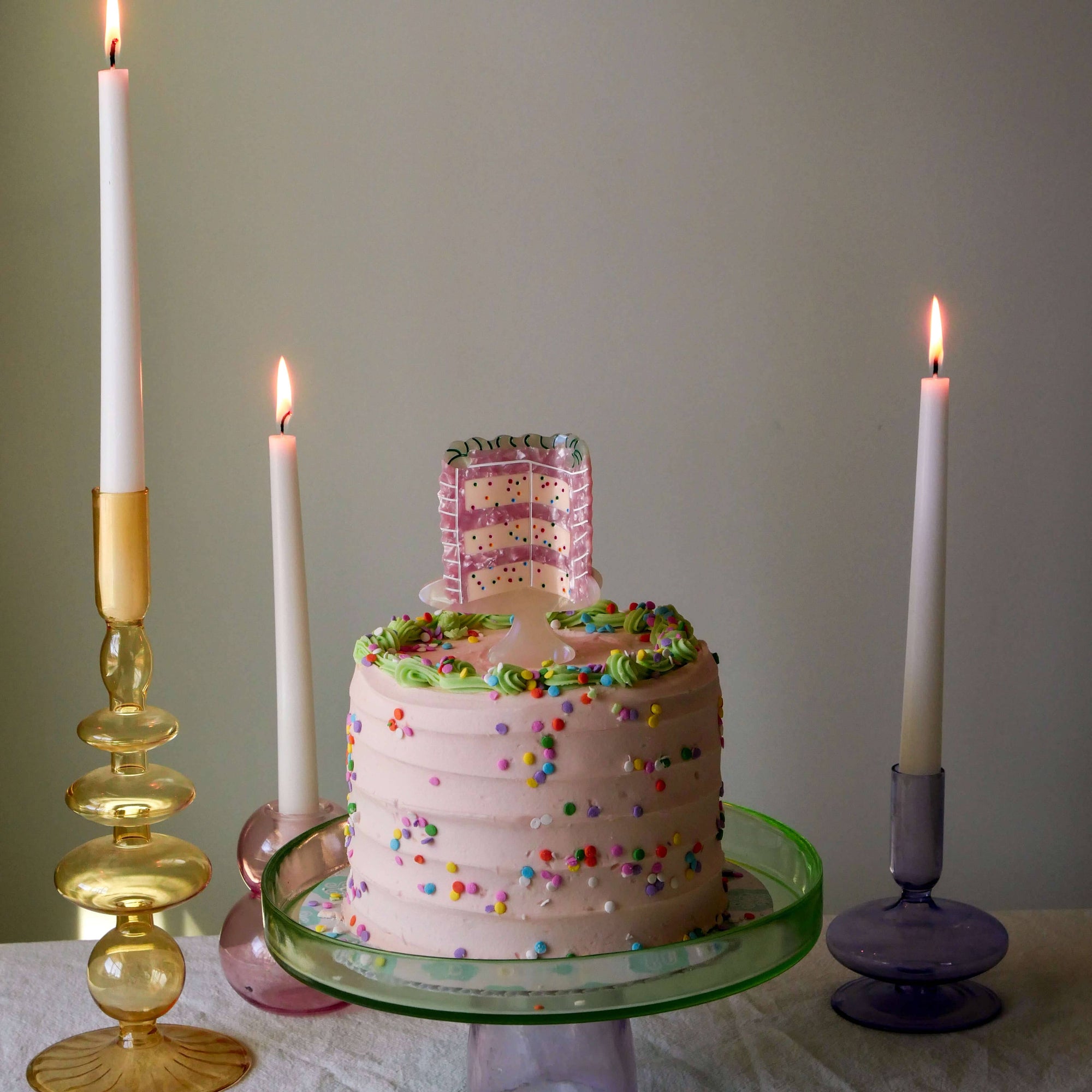 Large Confetti Cake Hair Claw Clip