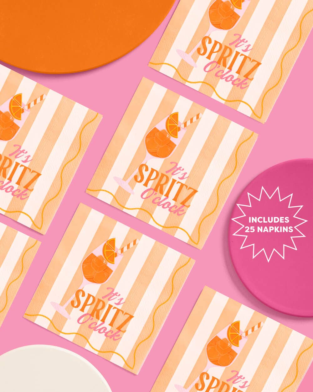 Spritz Napkins | cocktail, bachelorette, bridal, summer