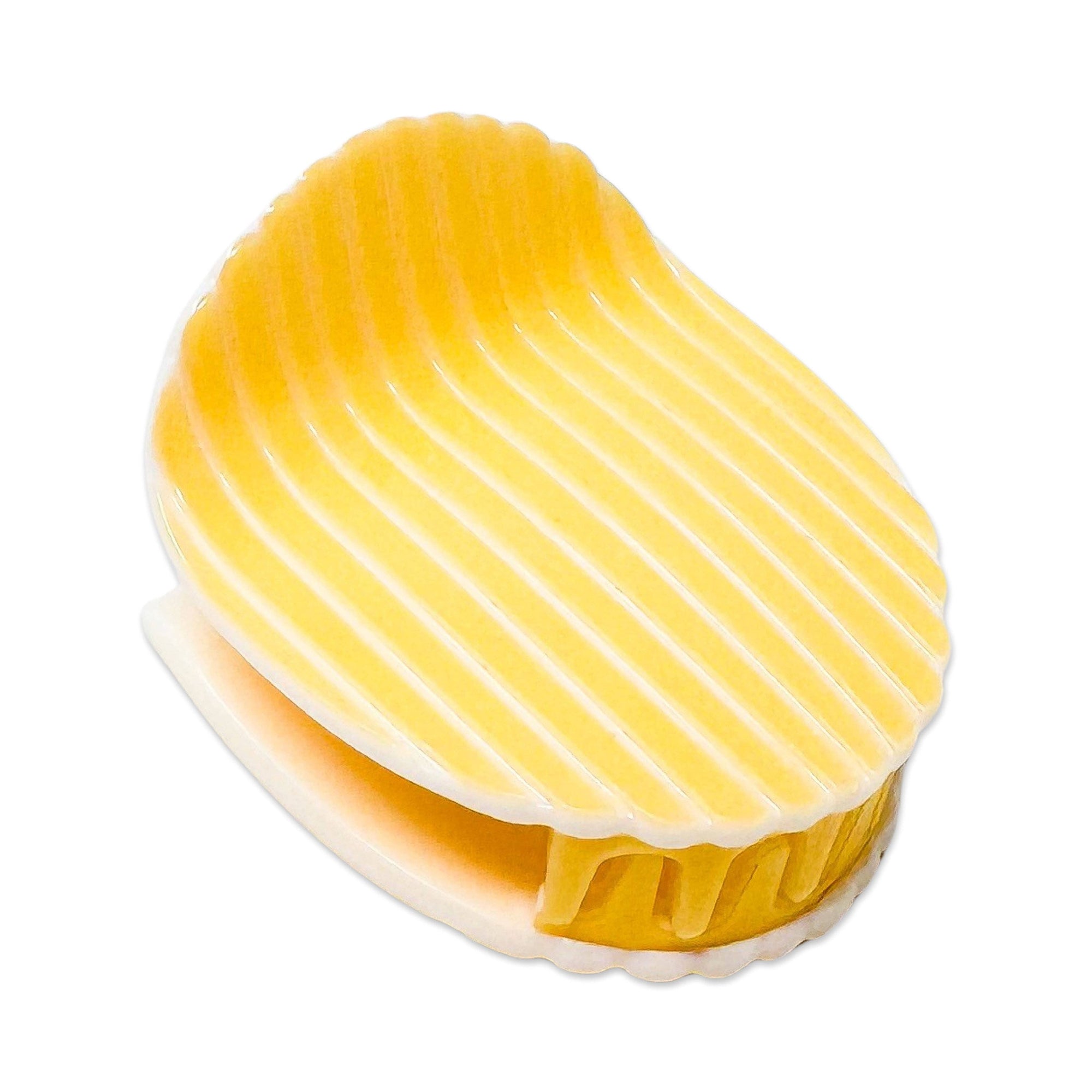 Midi Ruffle Chip Hair Claw Clip
