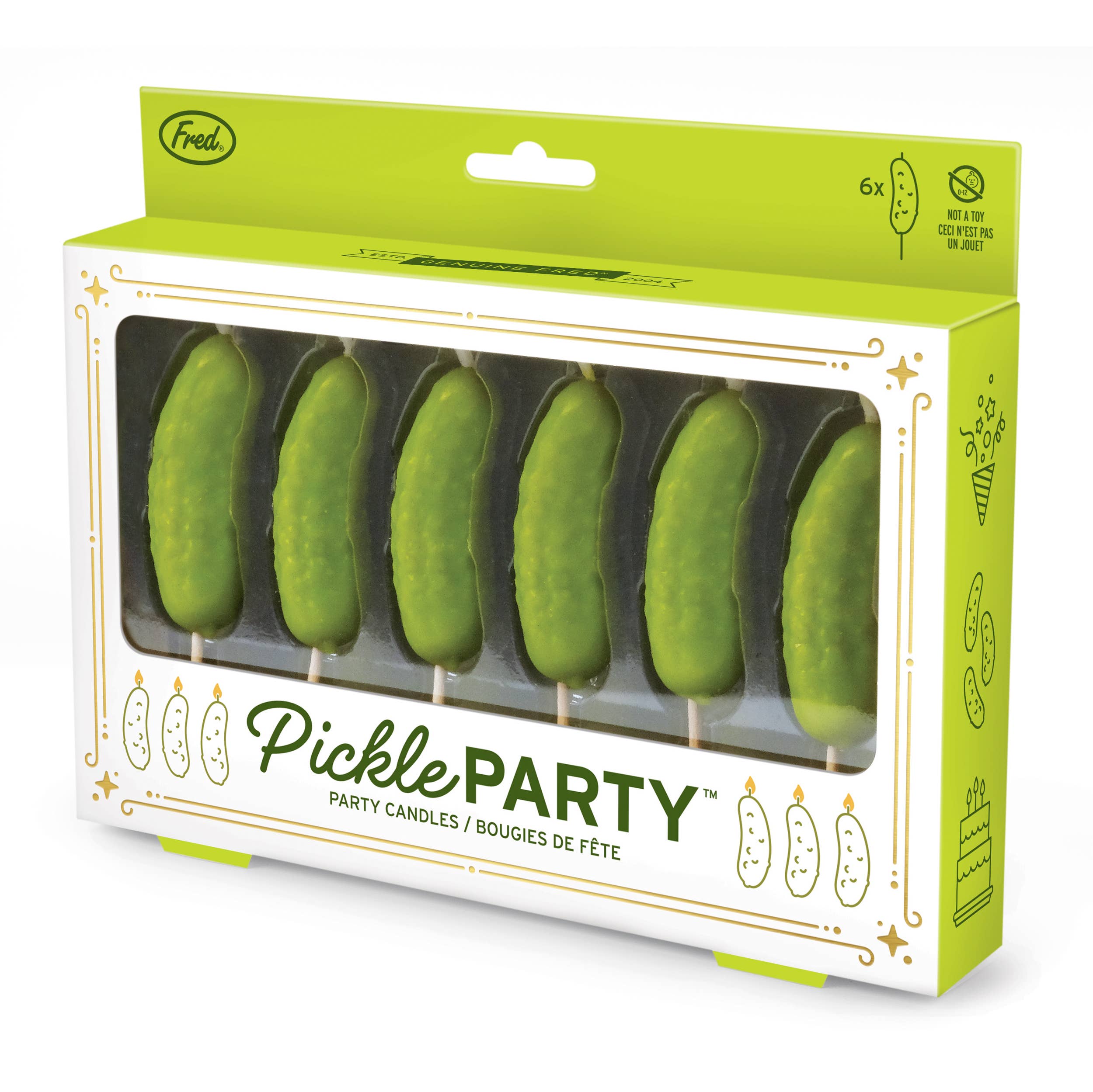 PICKLE PARTY Candles - Set of 6