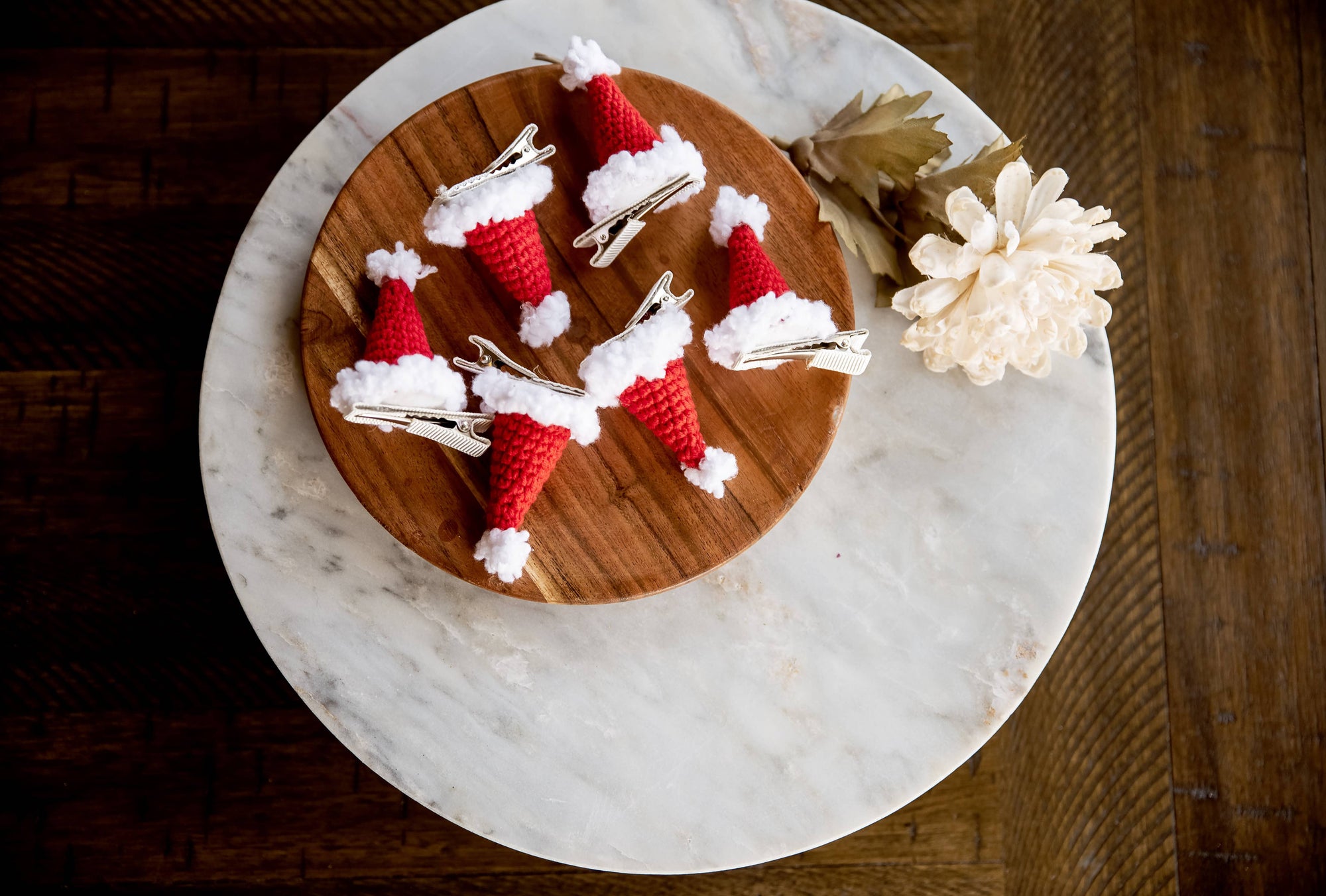 Santa Hat Hair Clip