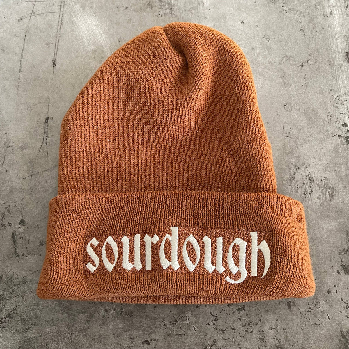 Pre order Sourdough knit beanie hat Made in America foodie bakery