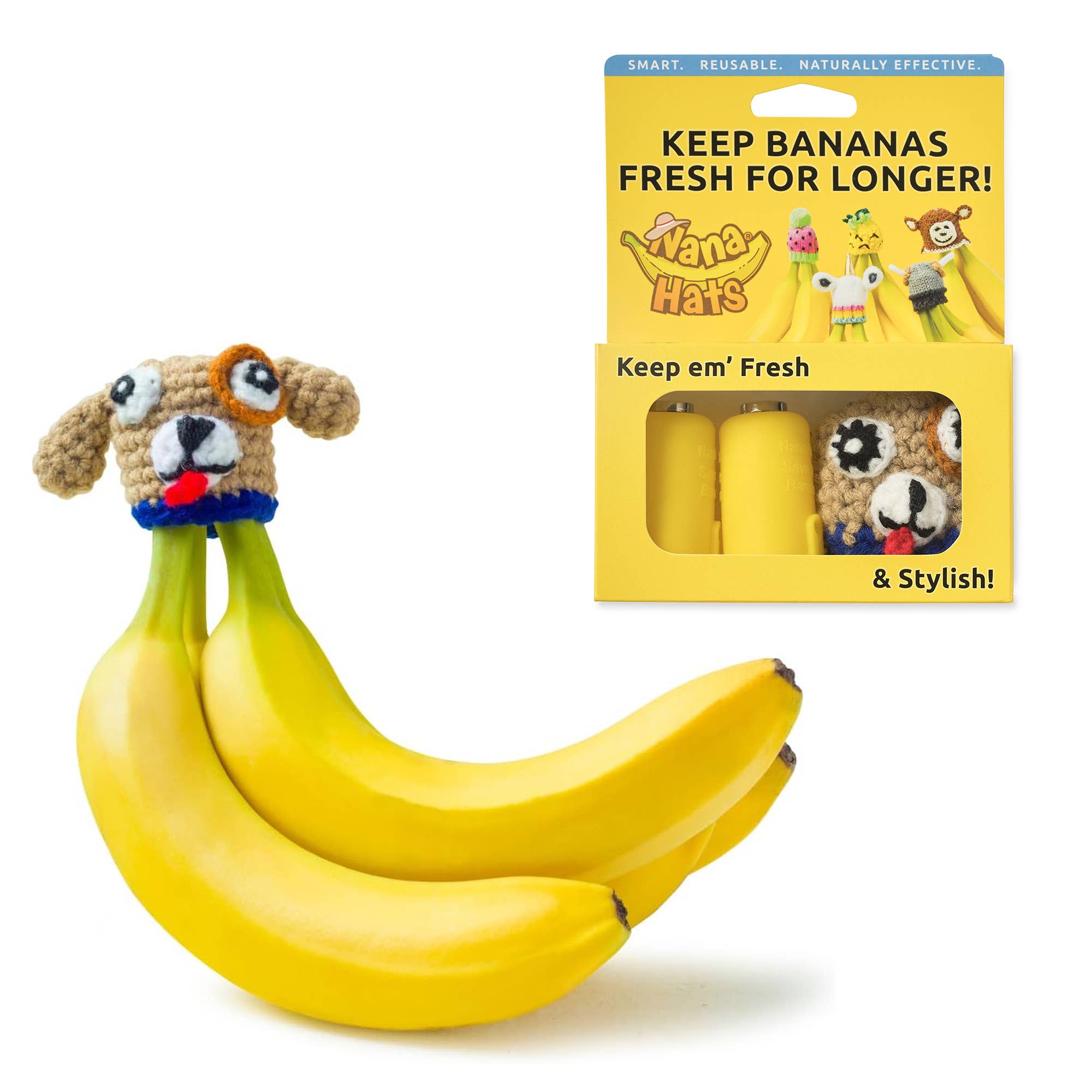 Dog Nana Hat | Includes 2 Stretchy Silicone Caps with Magnets