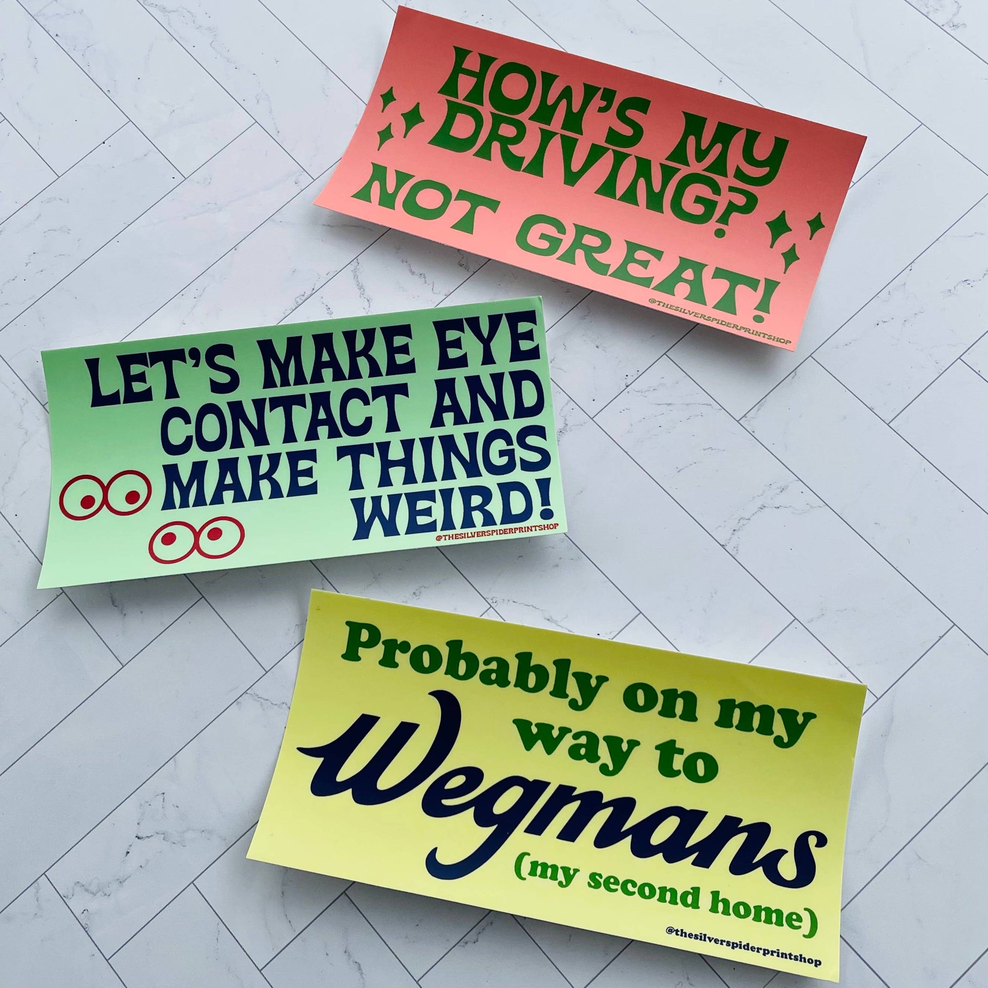 Retro Style Bumper Sticker - How's My Driving Not Great