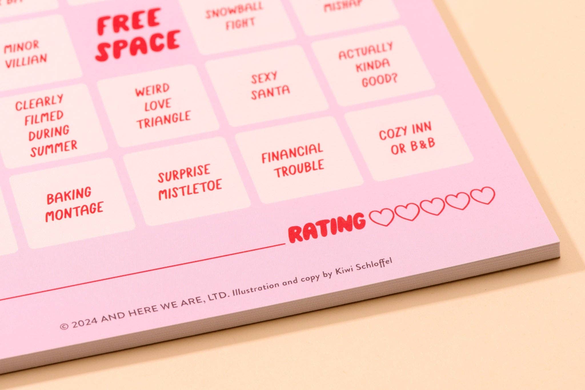 Cheesy Movie Bingo - Cheesy Holiday - Stocking stuffer, Holiday, Gift Guide