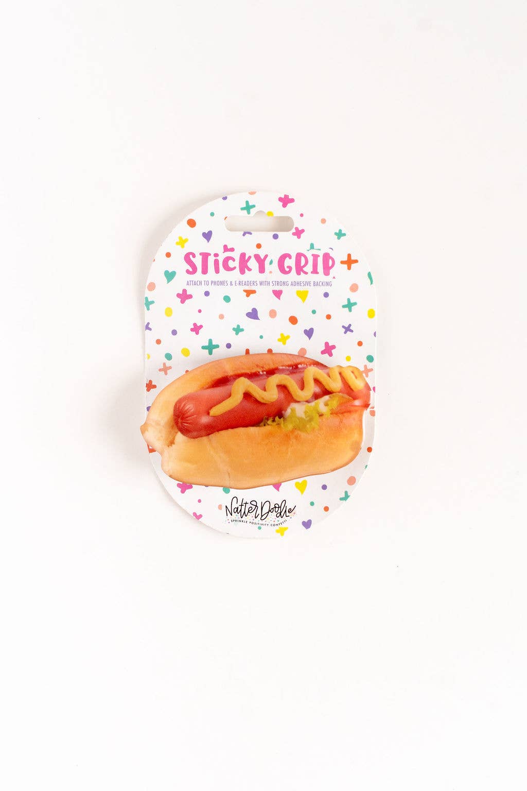 Dog Gone Sticky Grip – Hot Dog Phone Holder, Pop-Out Grip