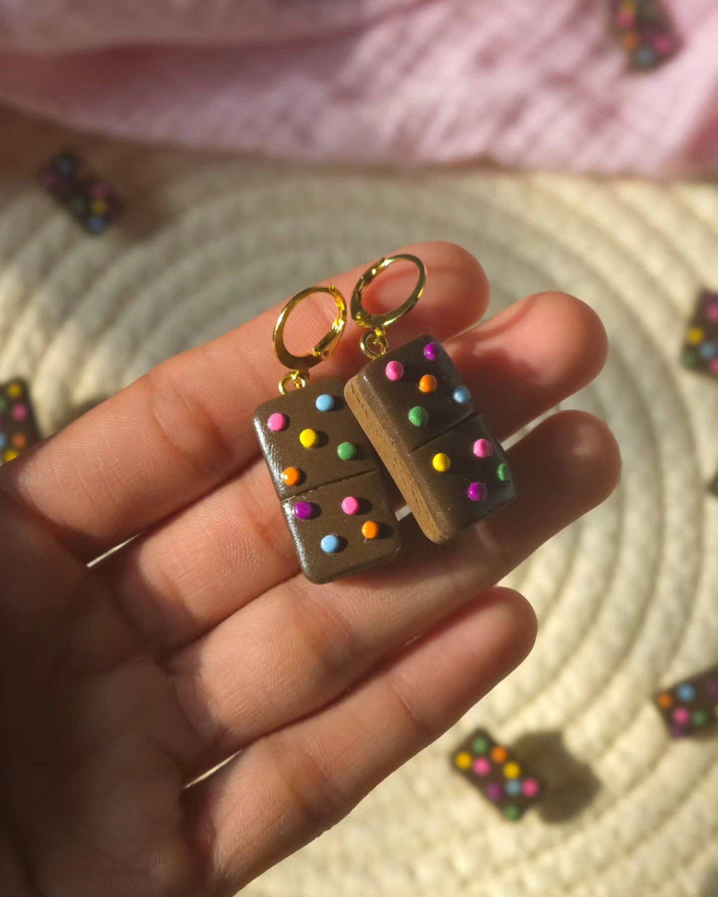 Rainbow Sprinkle Brownies | Bakery | Polymer Clay Huggies