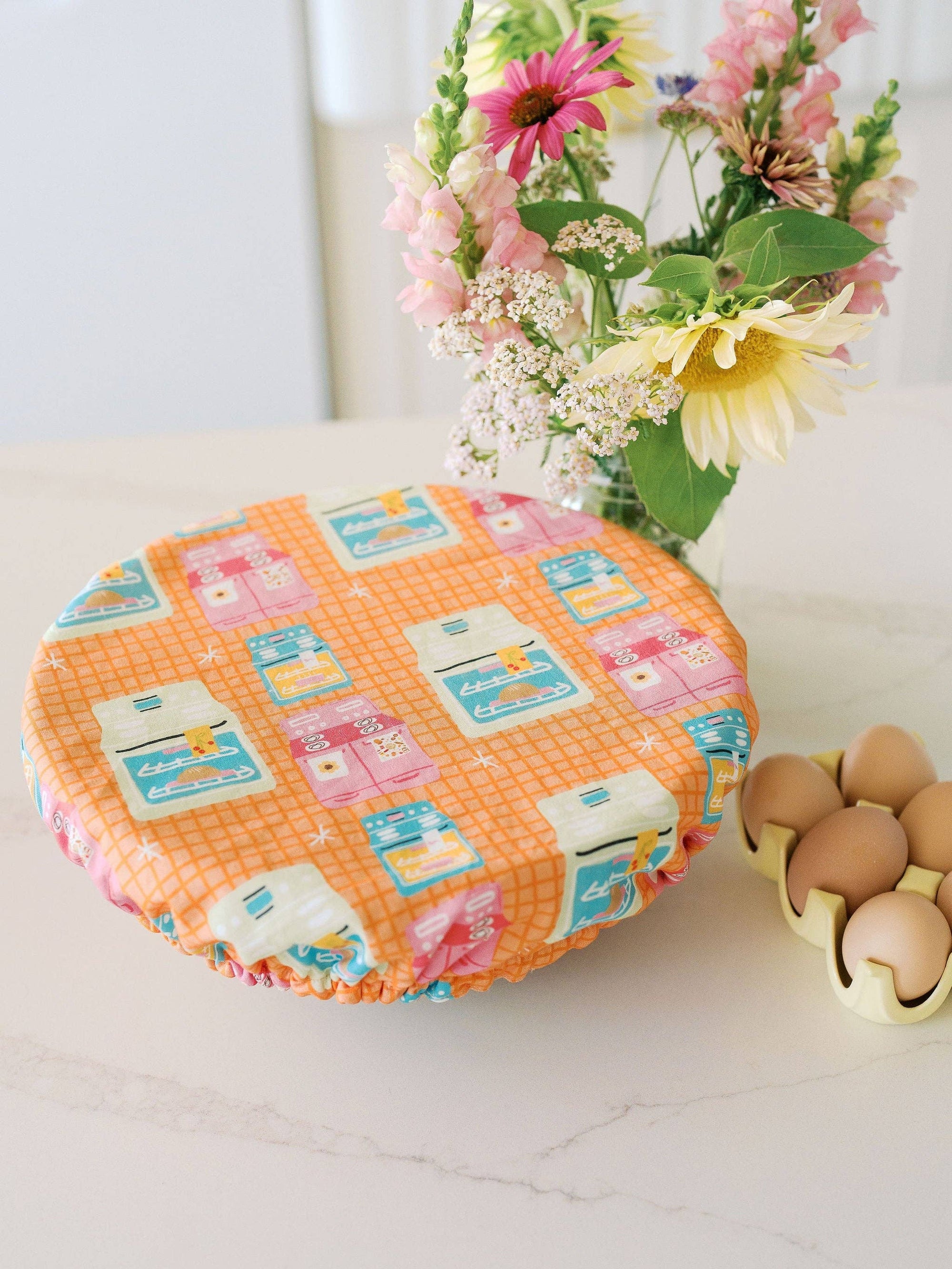 Vintage Ovens 10.5" Bowl Cover | Reusable, Baking