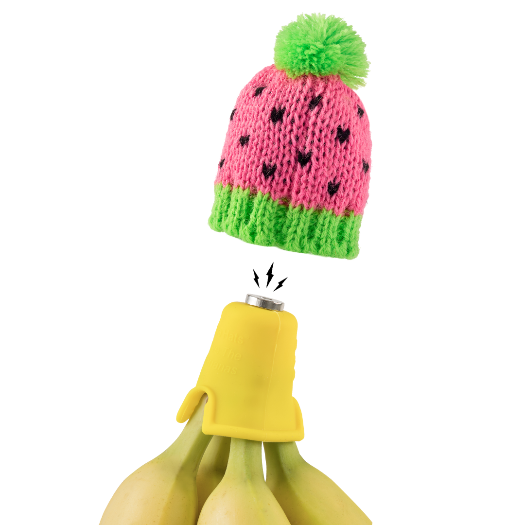Watermelon Nana Hat | Includes 2 Stretchy Silicone Caps with Magnets