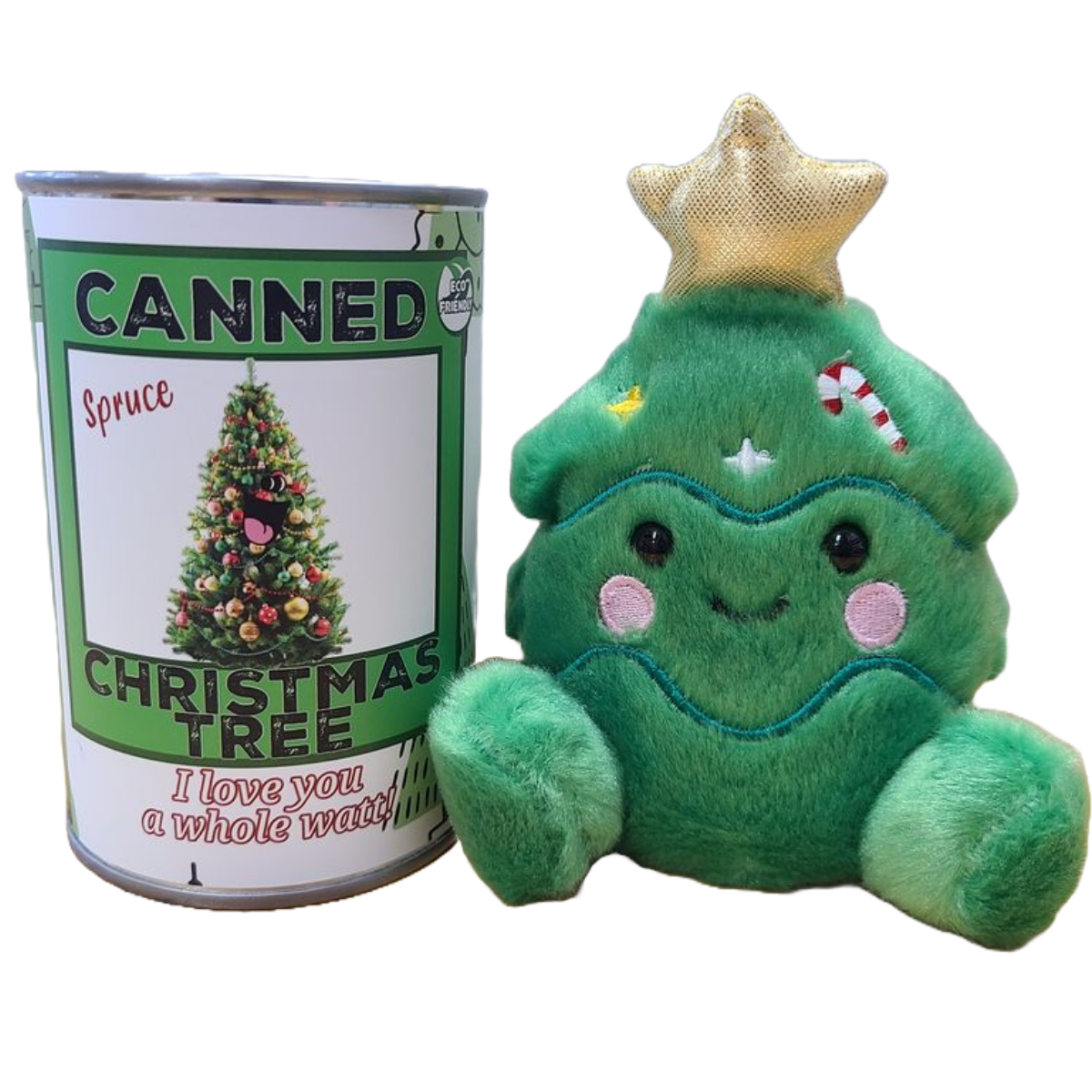 Spruce the Canned Christmas Tree - Plush in Can w/Jokes