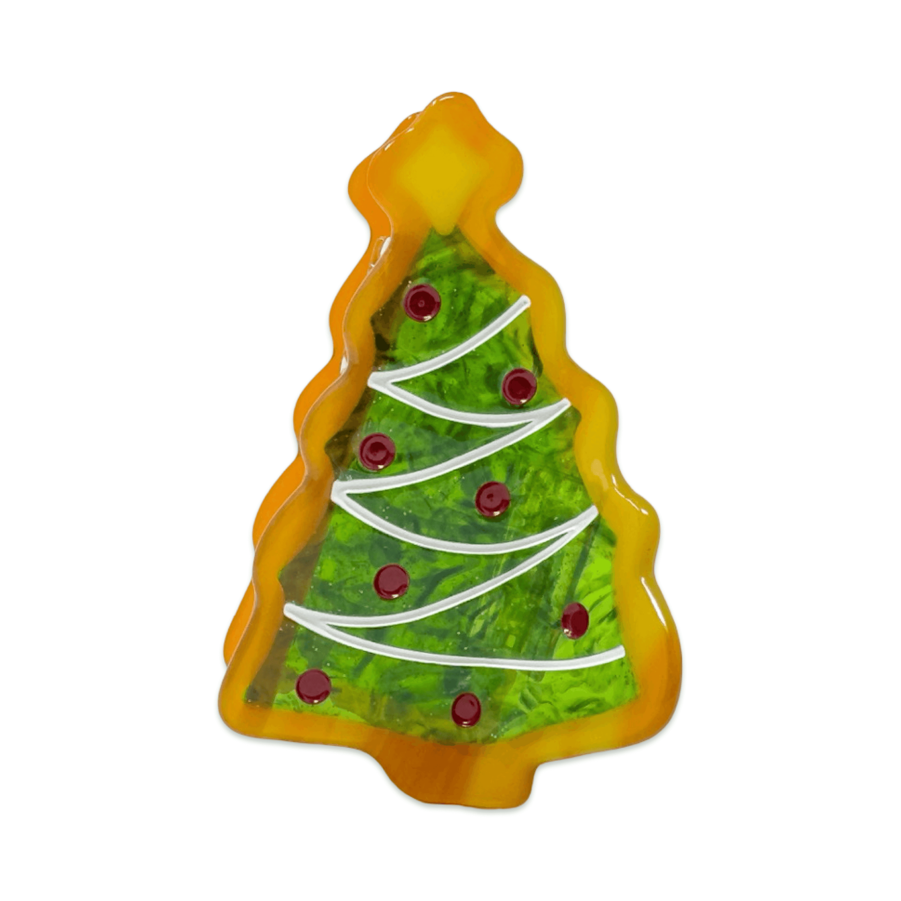Midi Christmas Tree Holiday Cookie Hair Claw Clip