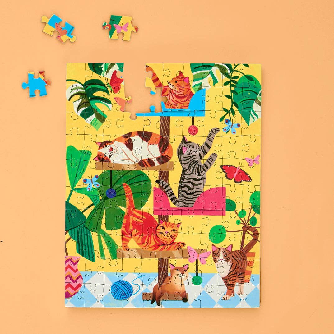 Cat Tree 100 Piece Puzzle Snax