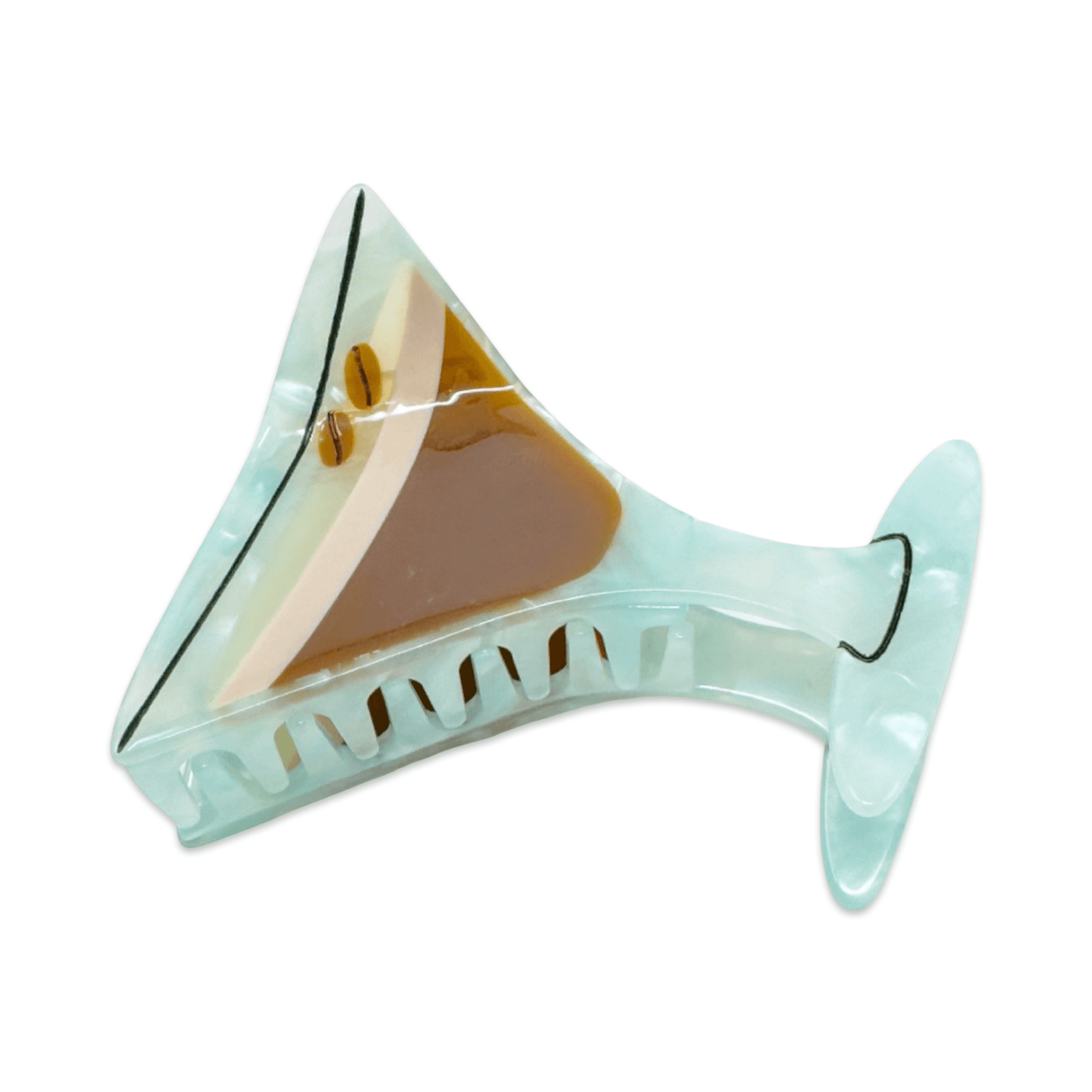 Large Espresso Martini Hair Claw Clip